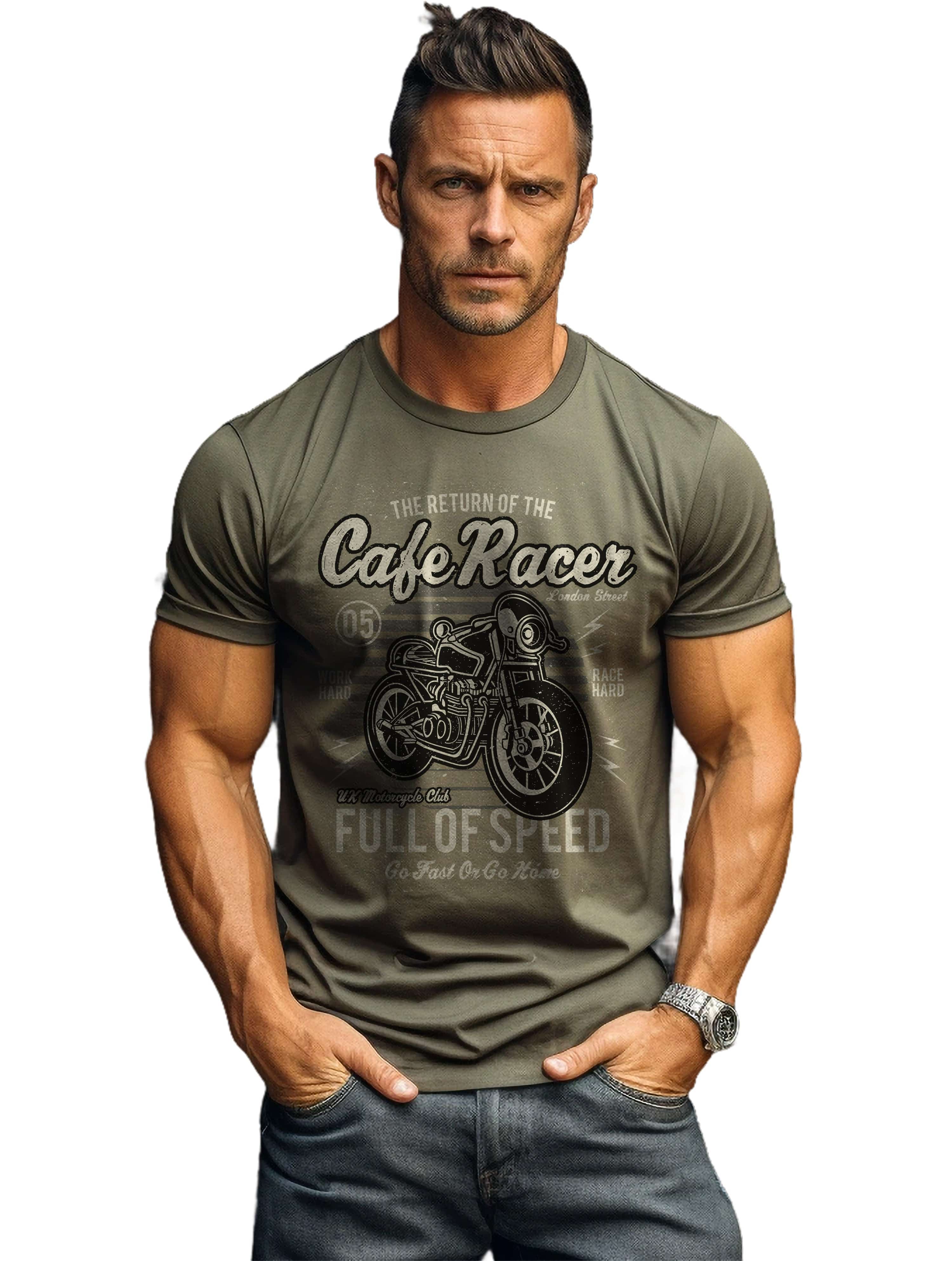 Biker Cafe Racer T-Shirt - Image 17