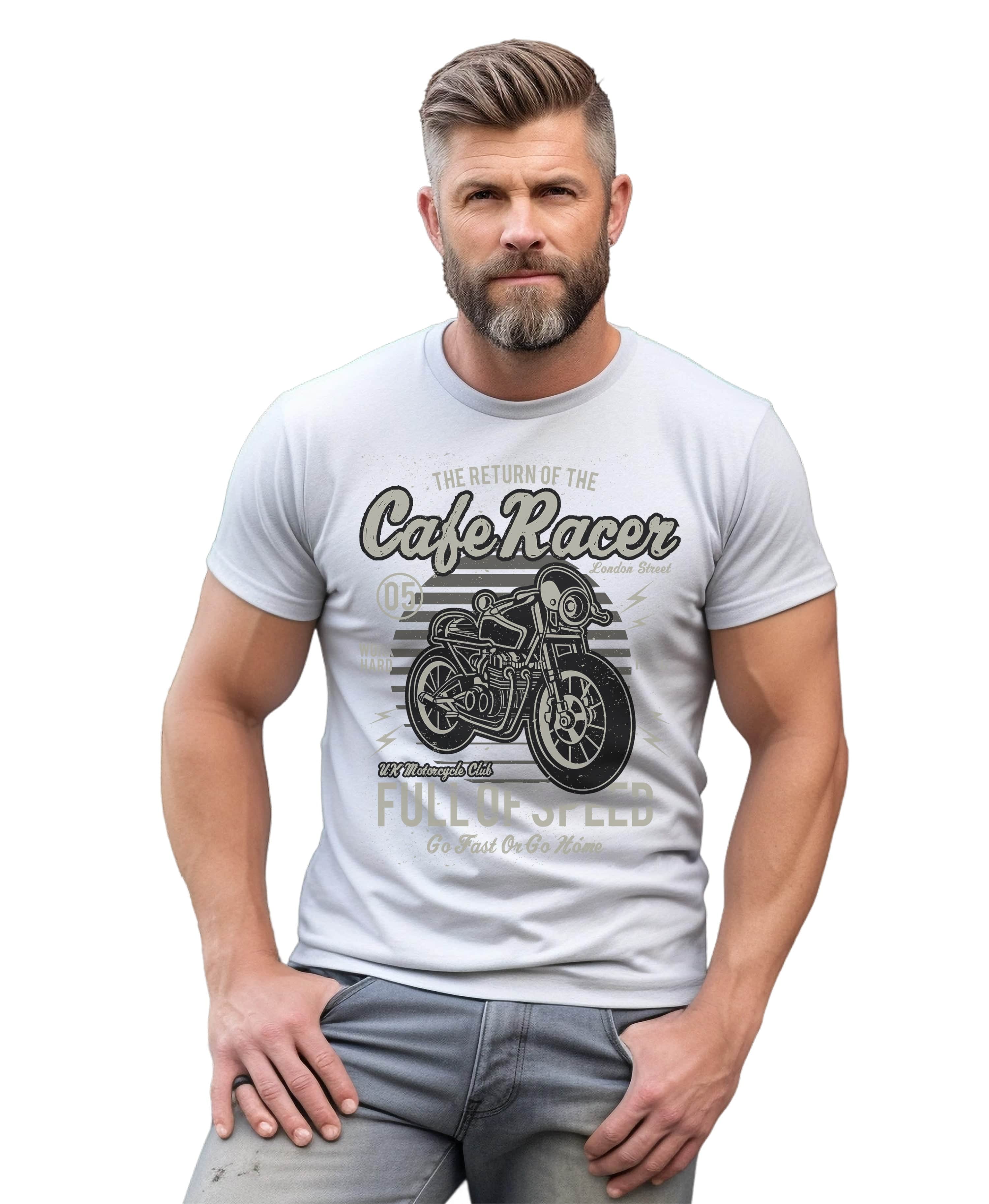 Biker Cafe Racer T-Shirt - Image 21