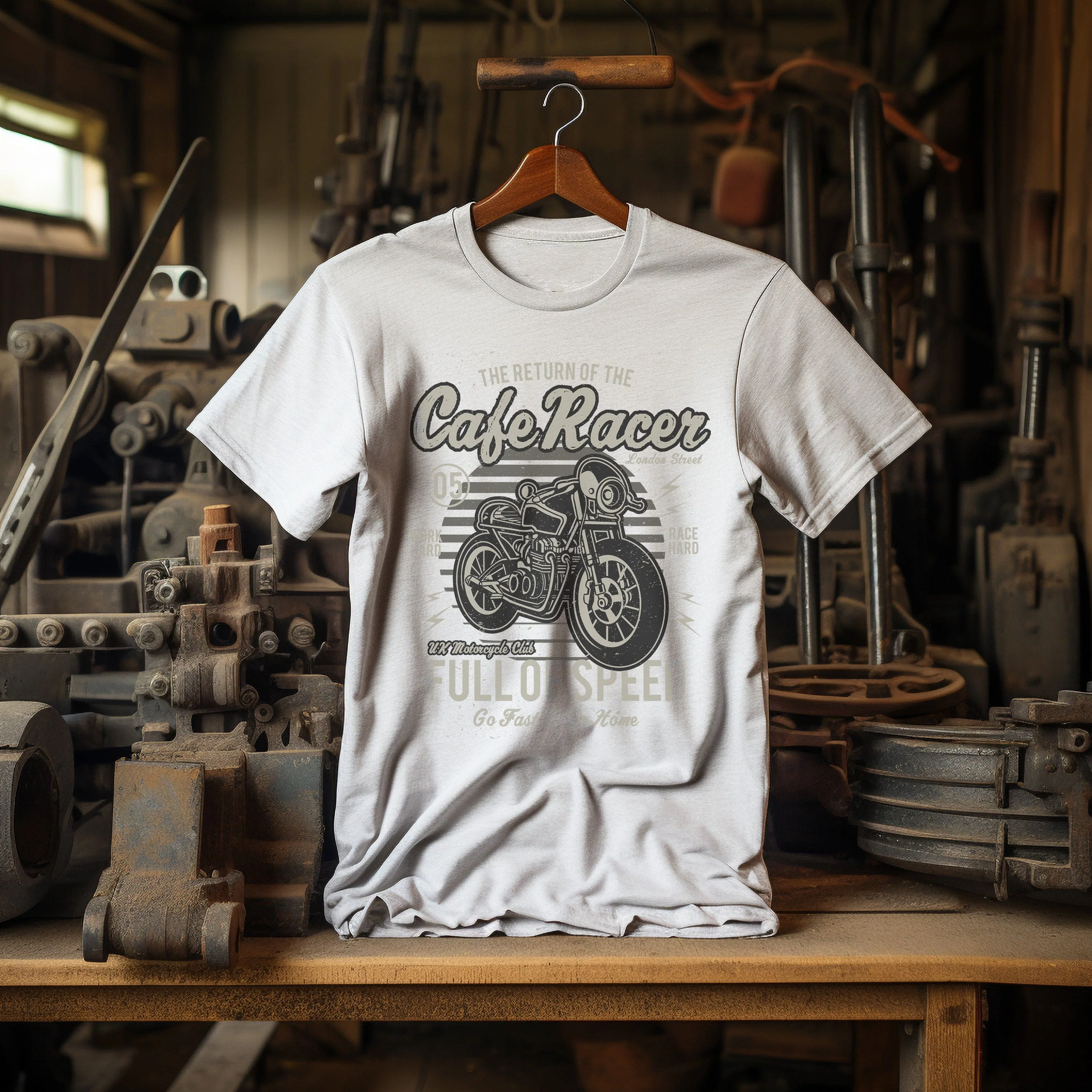 Biker Cafe Racer T-Shirt - Image 22