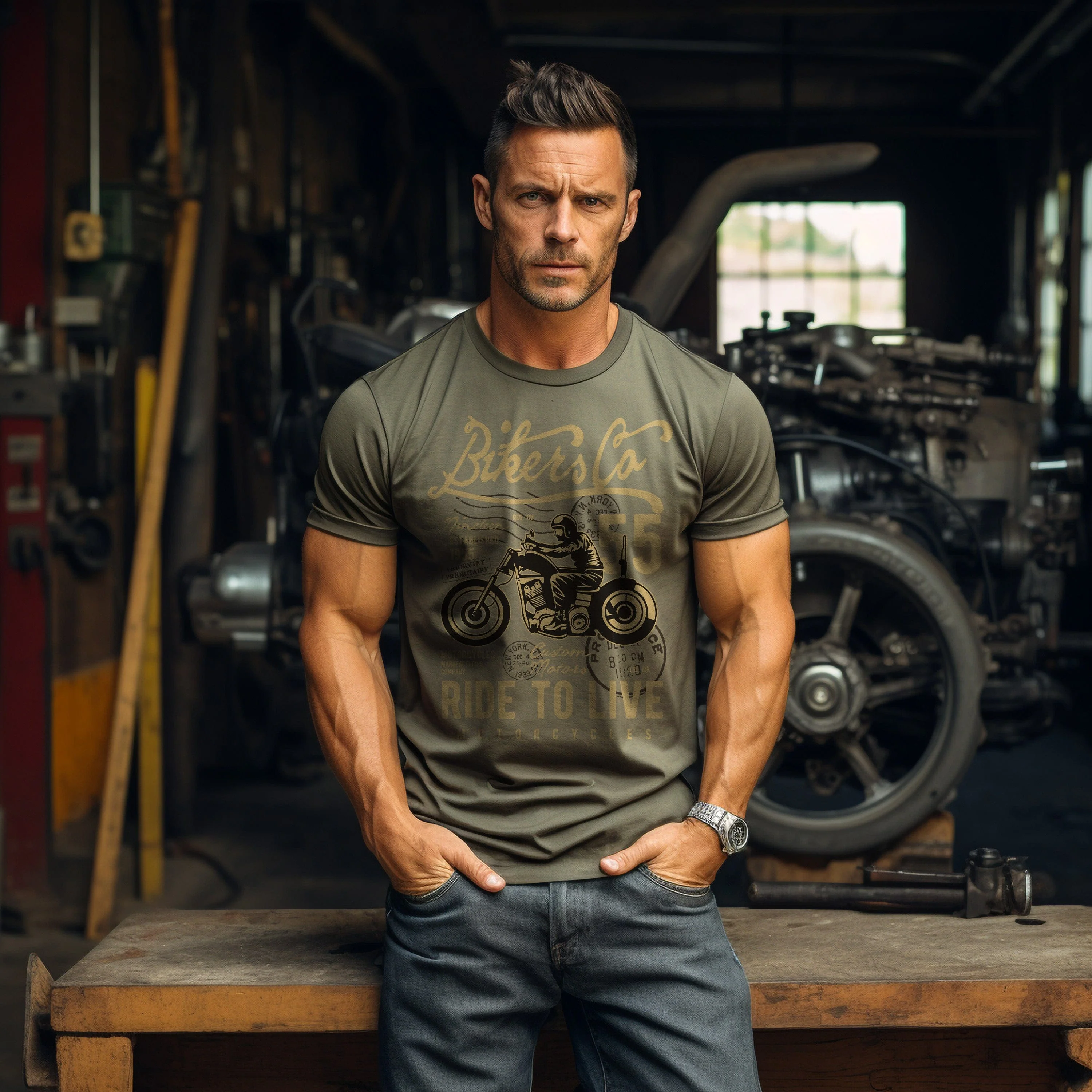 BIKER CO Ride 55 T-Shirt - Image 19