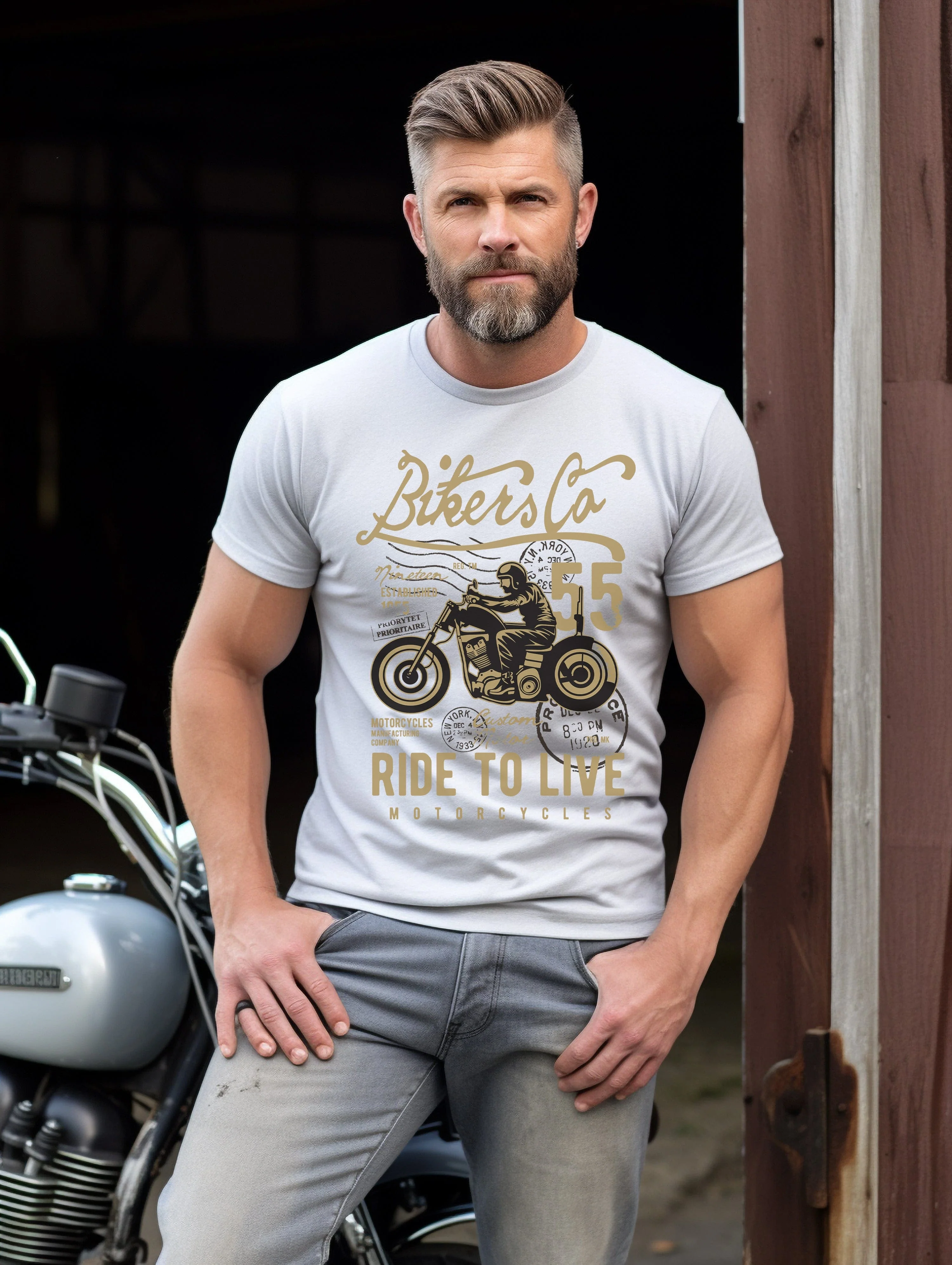 BIKER CO Ride 55 T-Shirt - Image 24