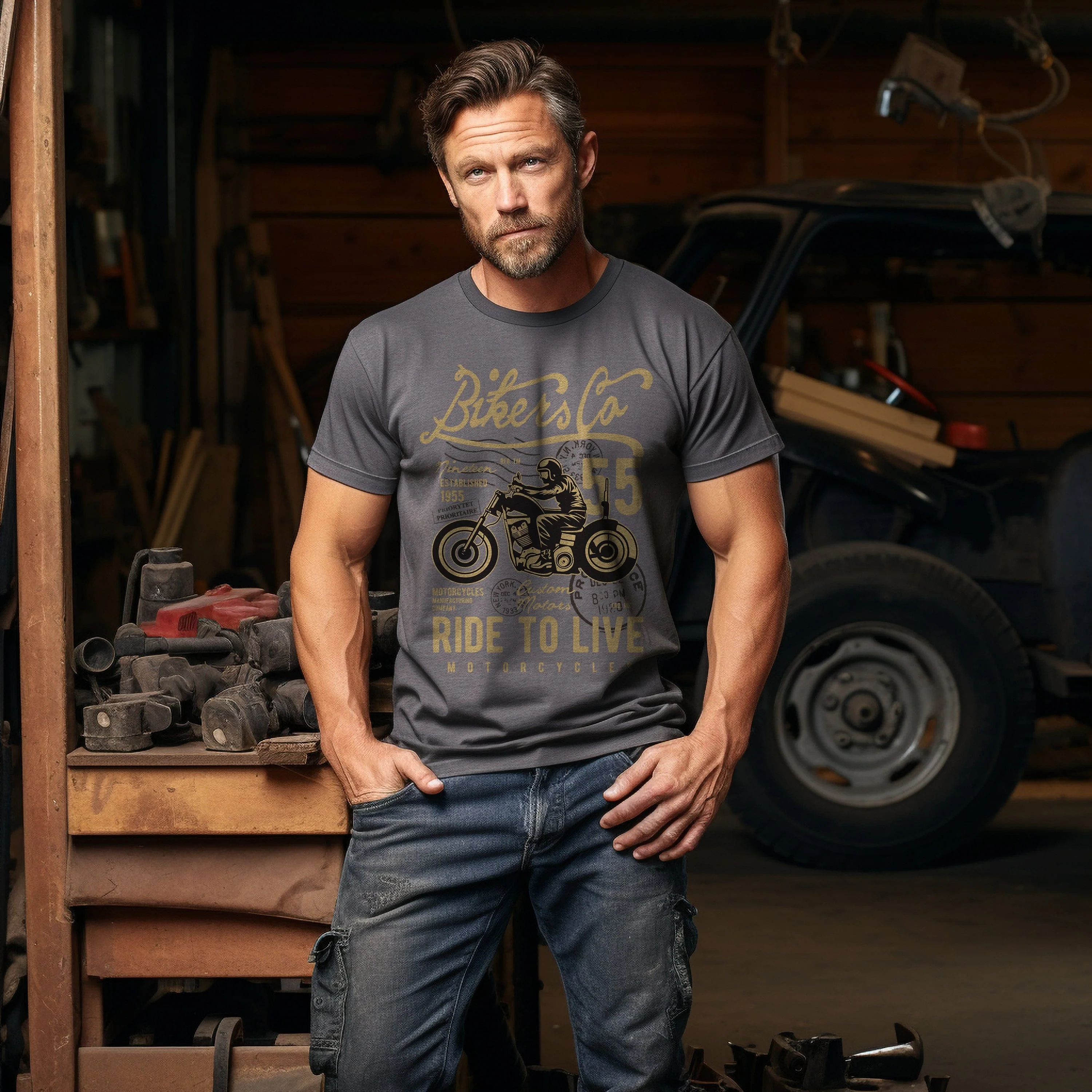 BIKER CO Ride 55 T-Shirt - Image 7