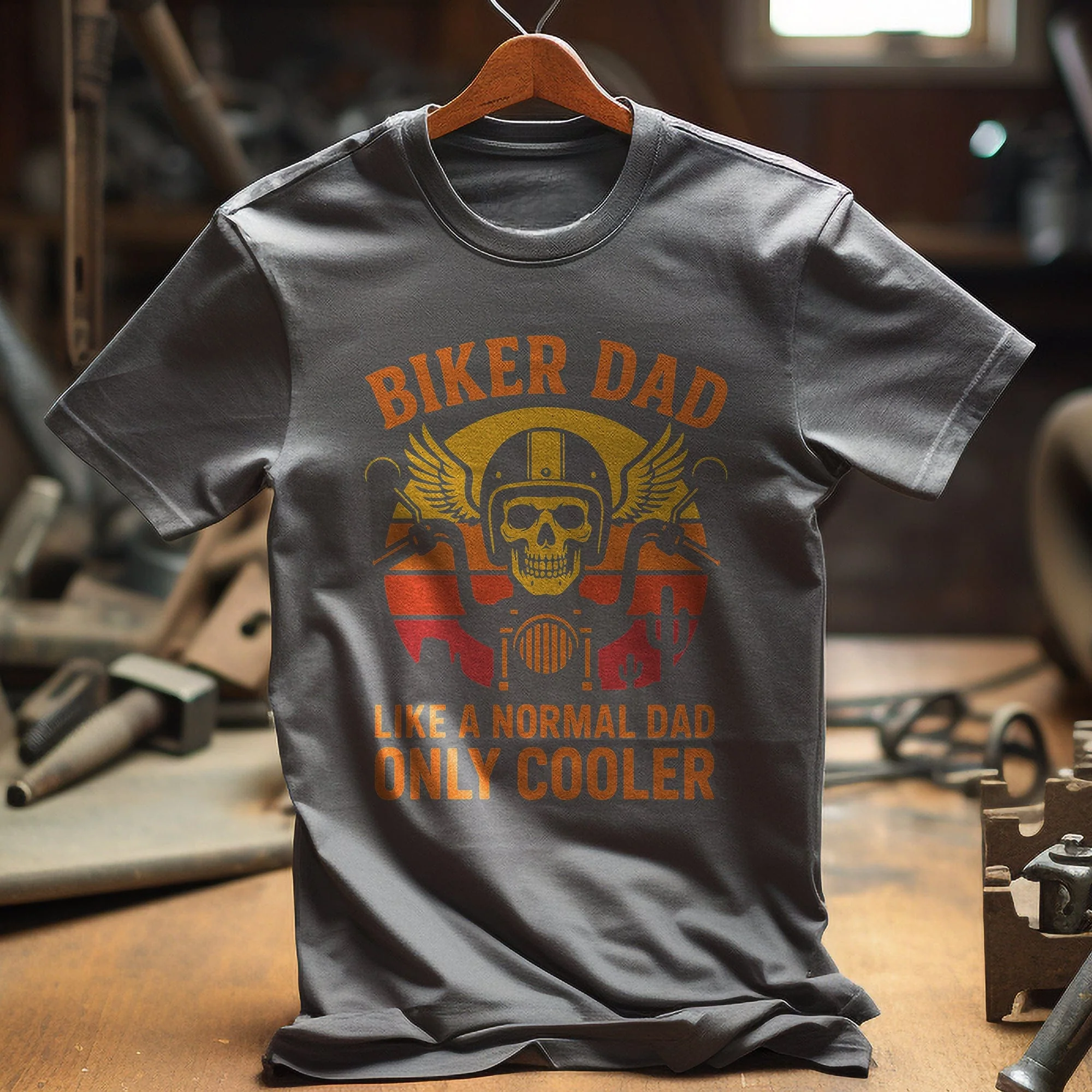 Biker dad 33 T Shirt - Image 6