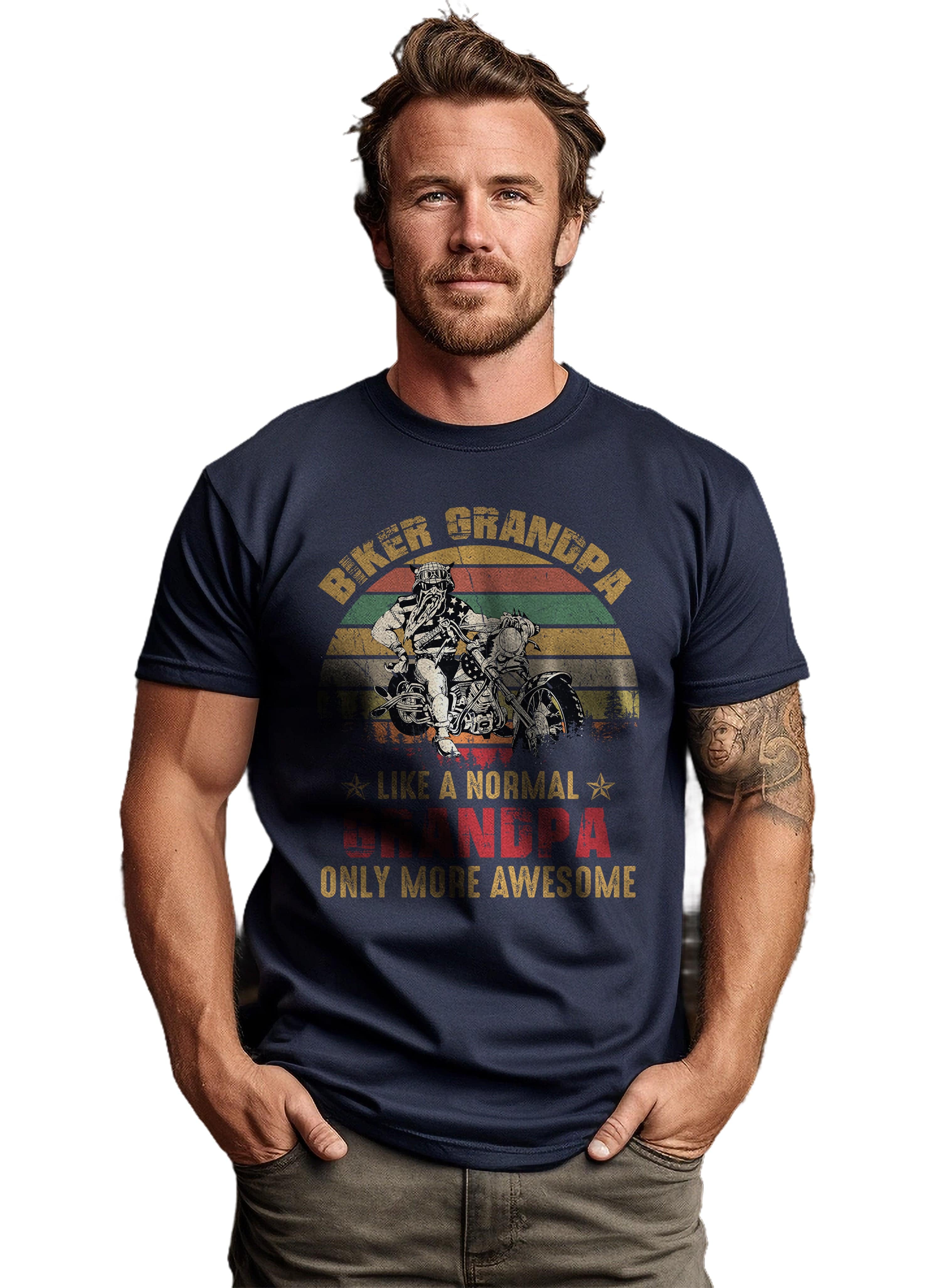 Biker Grandpa T-Shirt - Image 13