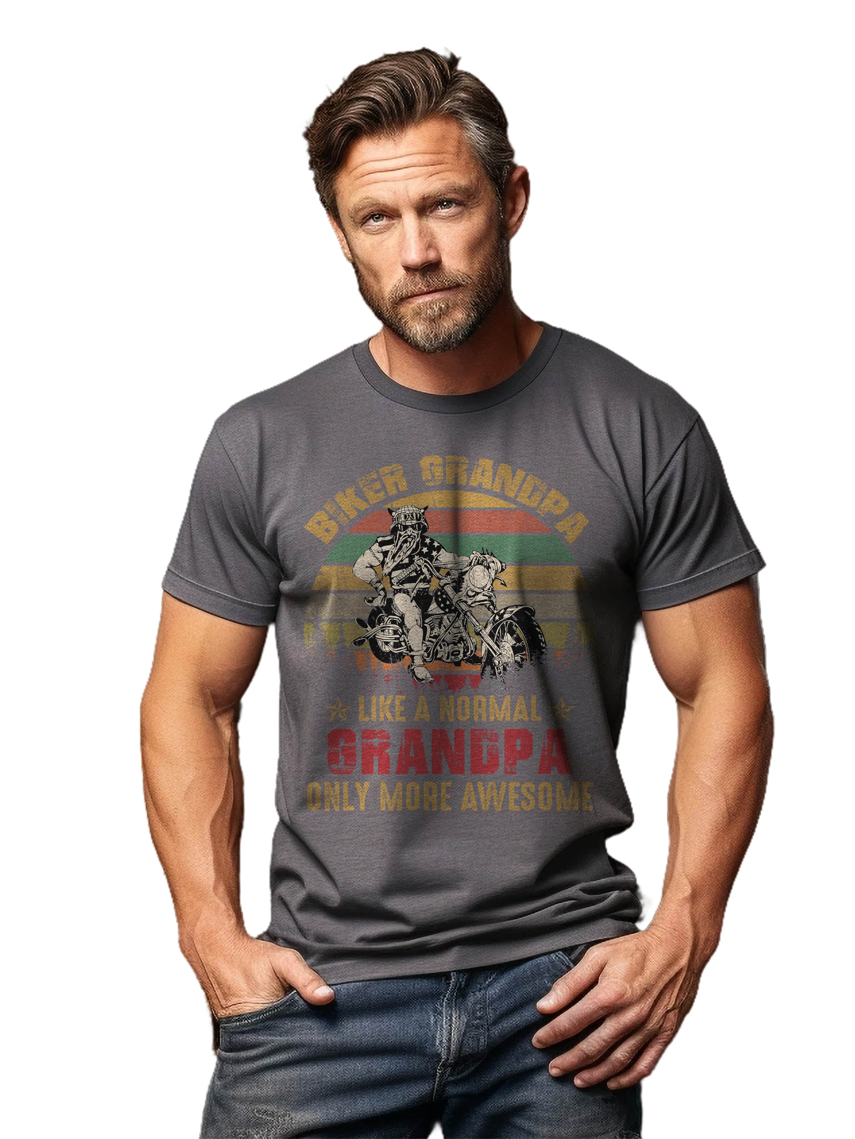 Biker Grandpa T-Shirt - Image 5