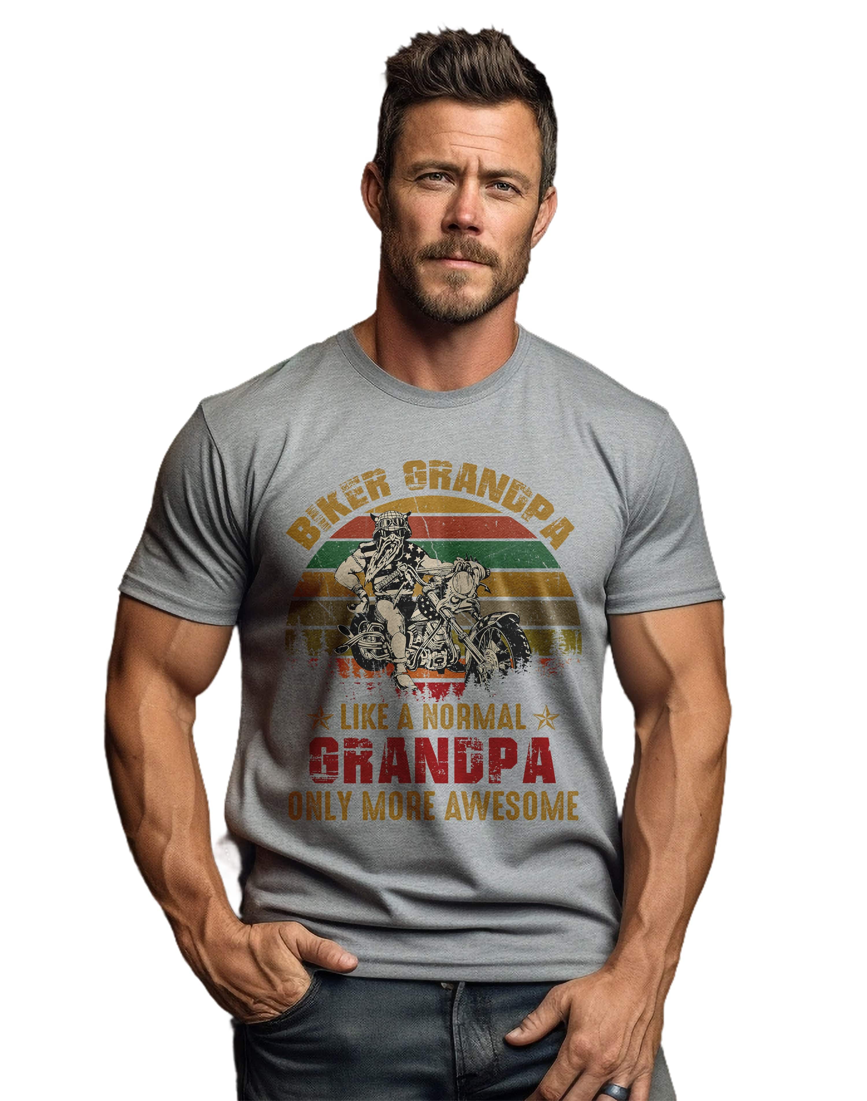 Biker Grandpa T-Shirt - Image 9