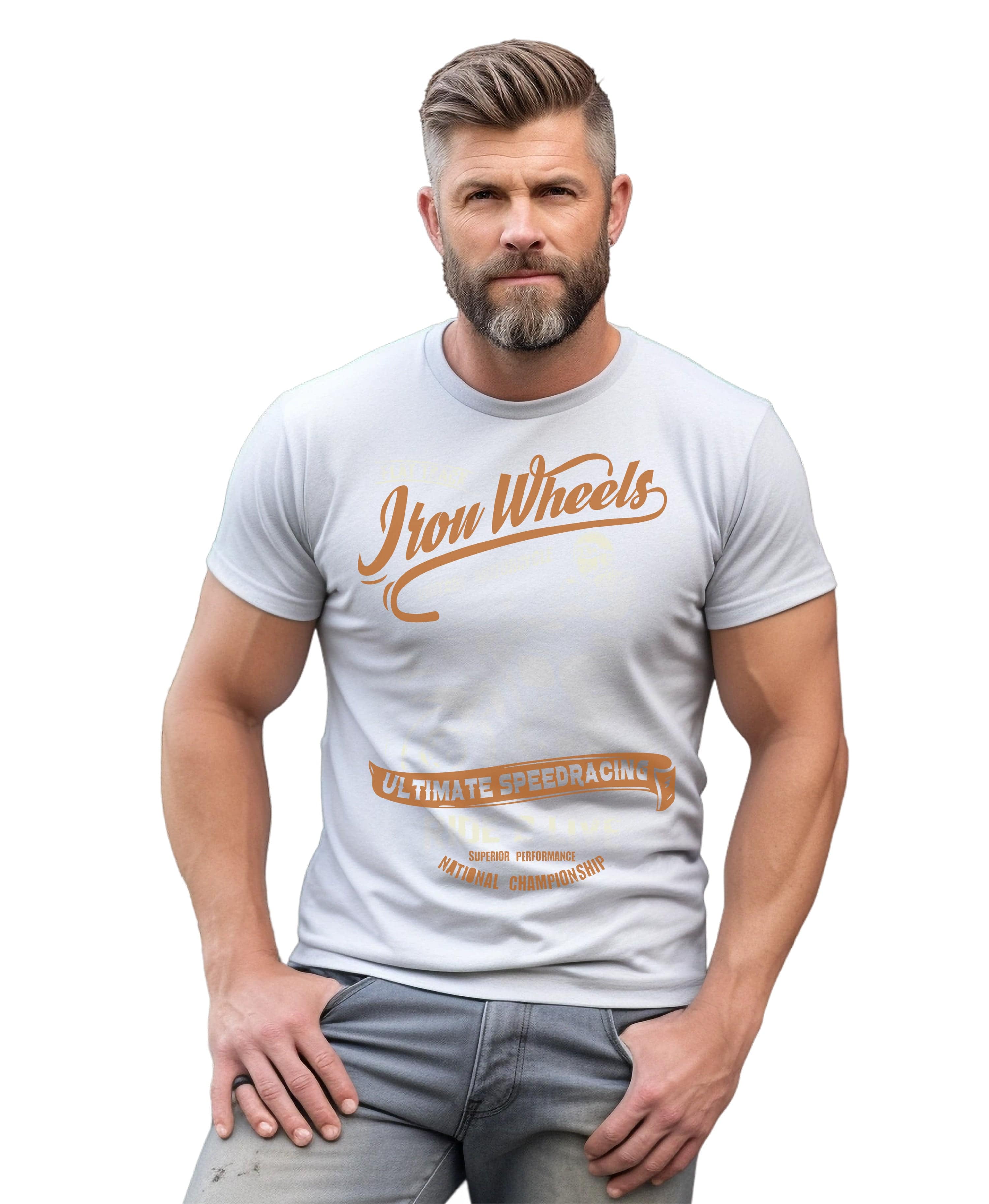 Biker Iron Wheels T-Shirt - Image 21