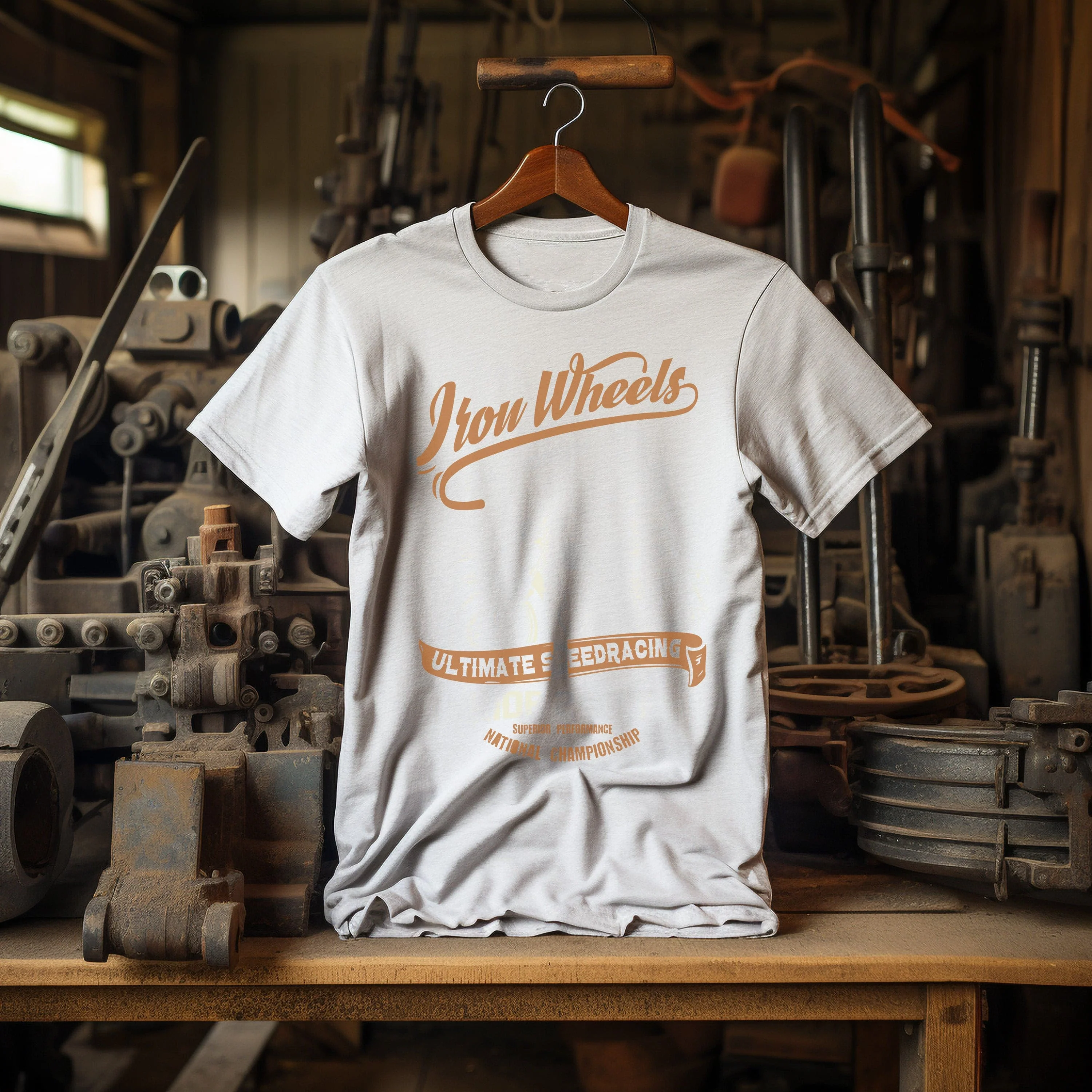 Biker Iron Wheels T-Shirt - Image 22