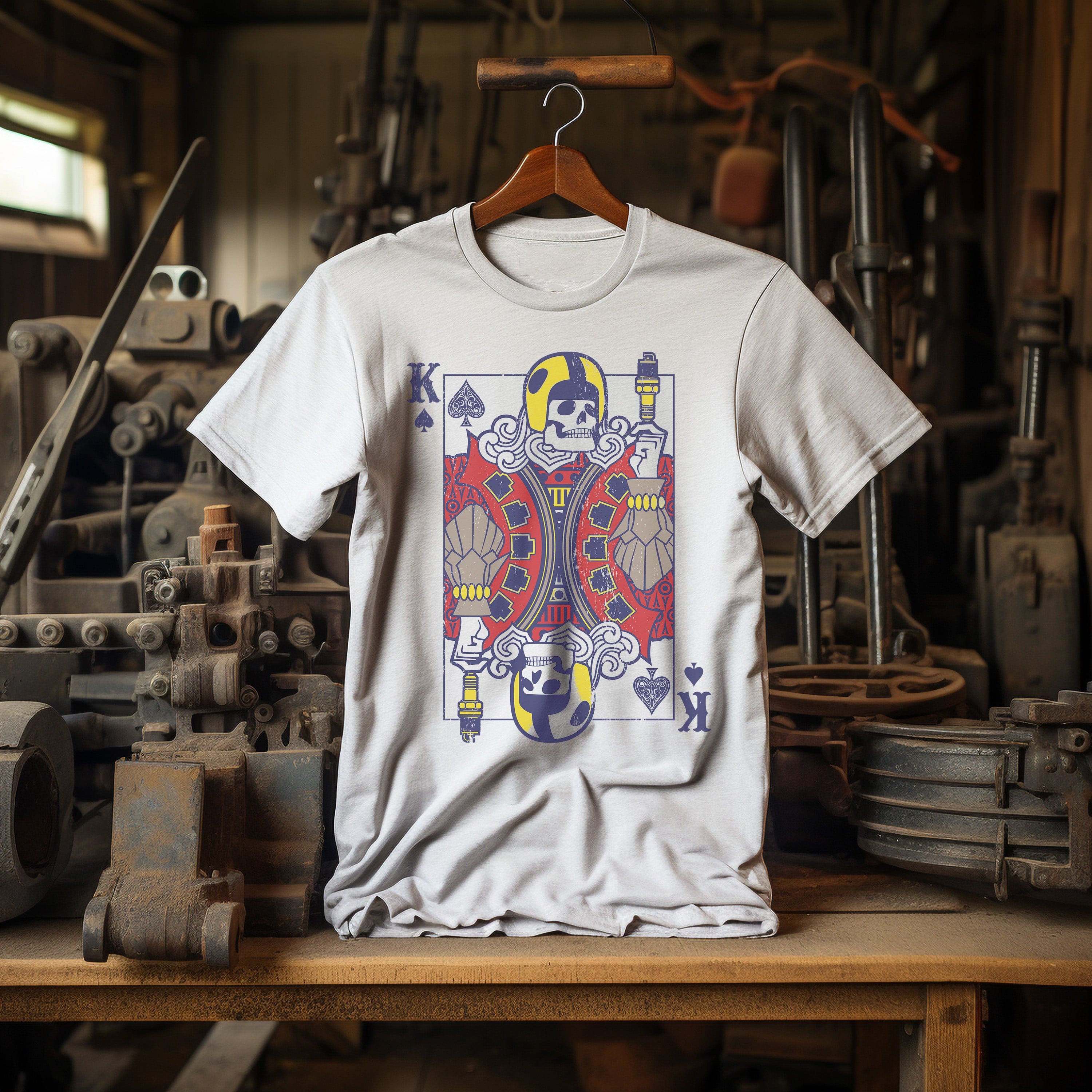 Biker Playing T-Shirt - Image 23