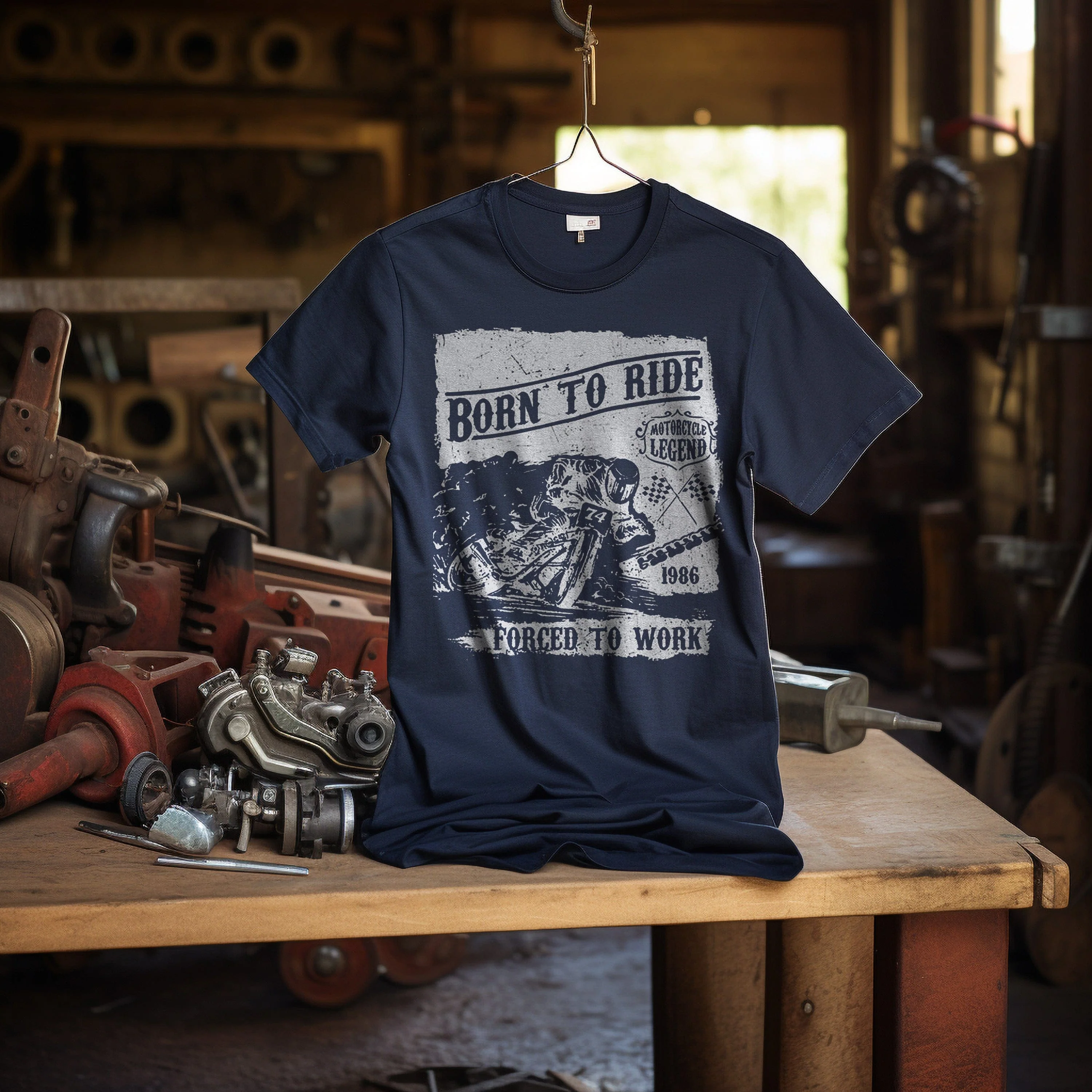 Bikers Born to T-Shirt - Image 14