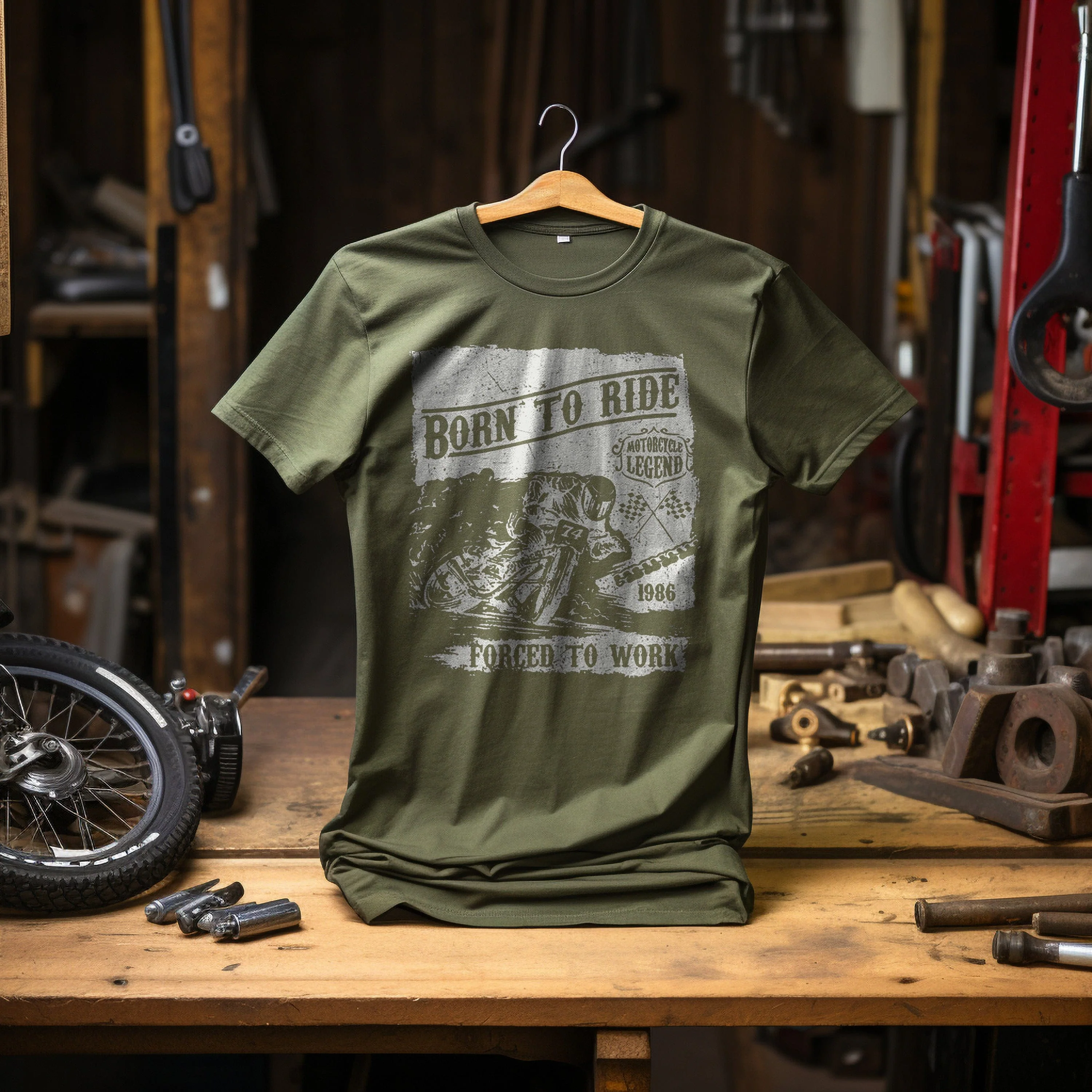 Bikers Born to T-Shirt - Image 18