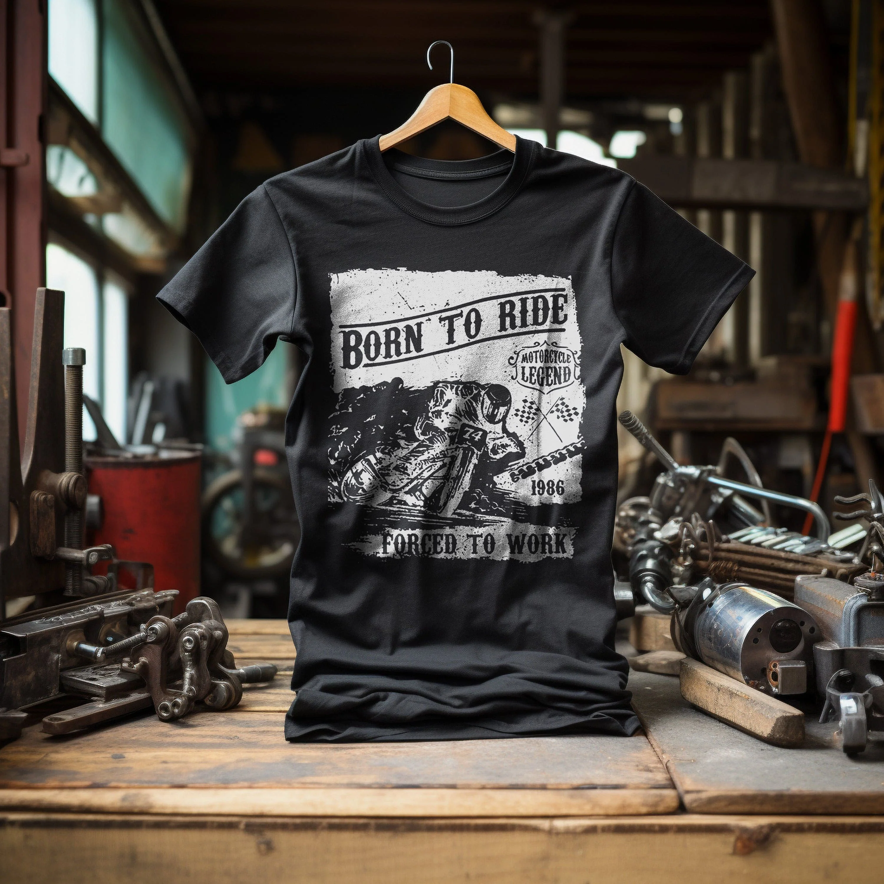 Bikers Born to T-Shirt - Image 3