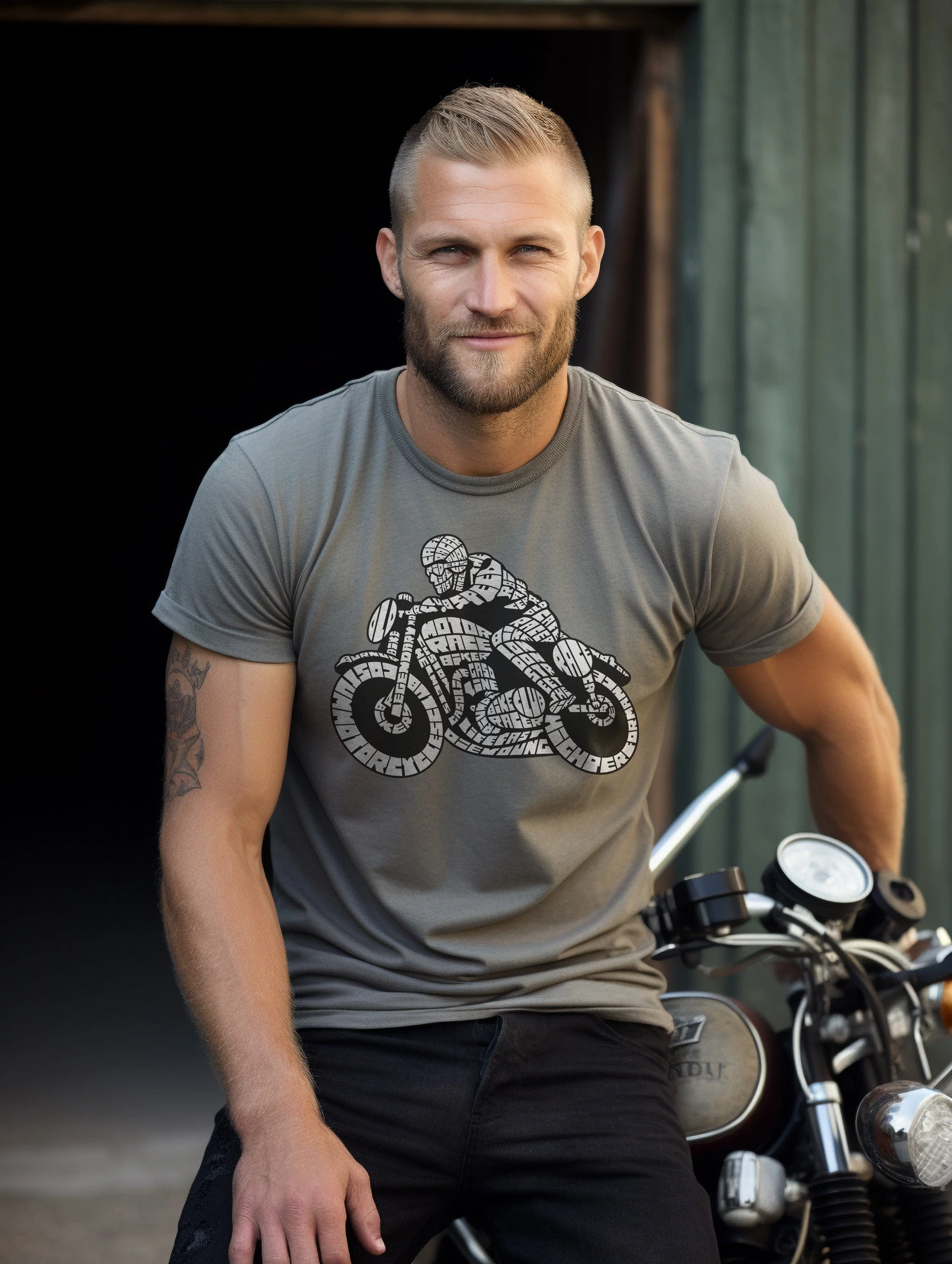 Bikers Cafe Racer T-Shirt - Image 20