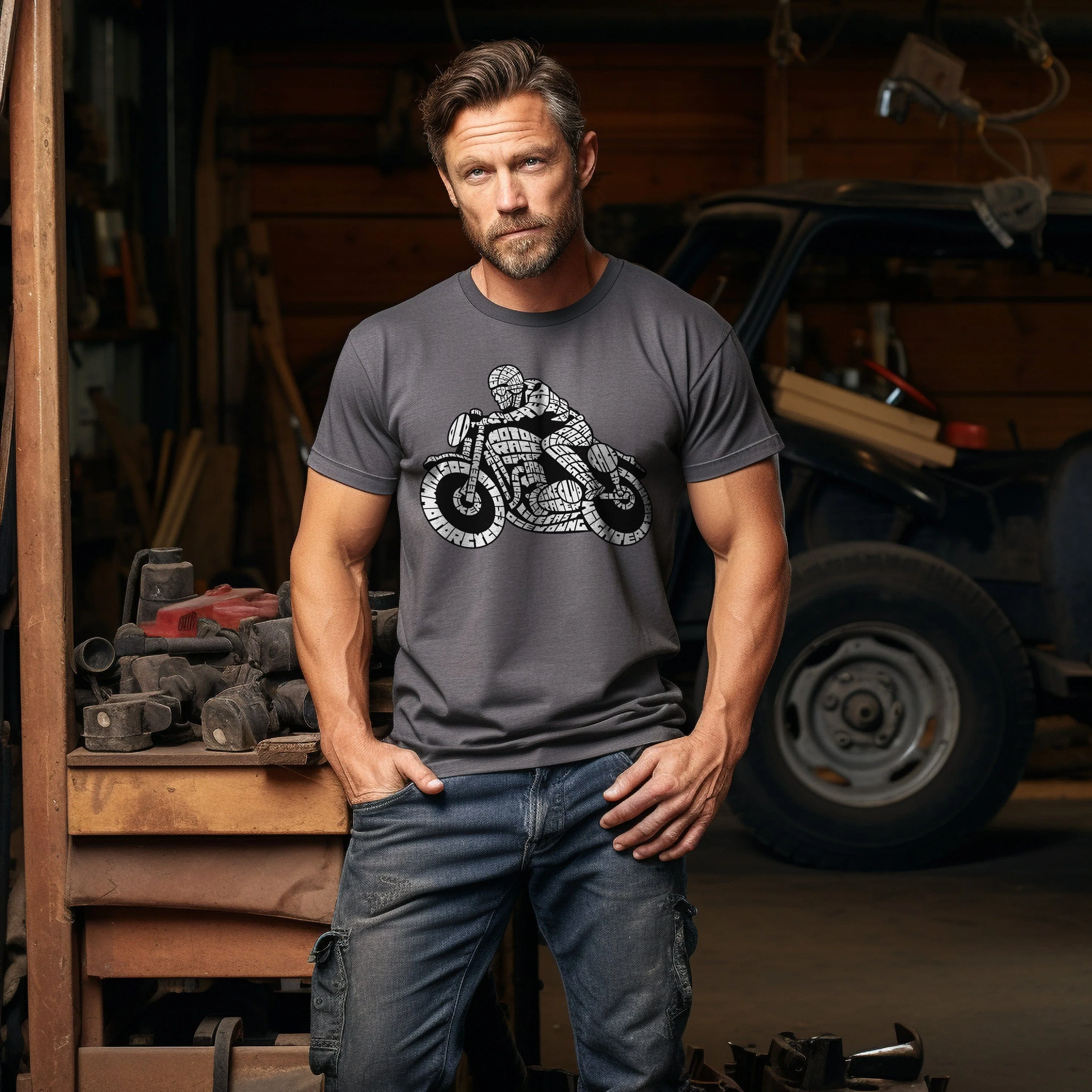 Bikers Cafe Racer T-Shirt - Image 7