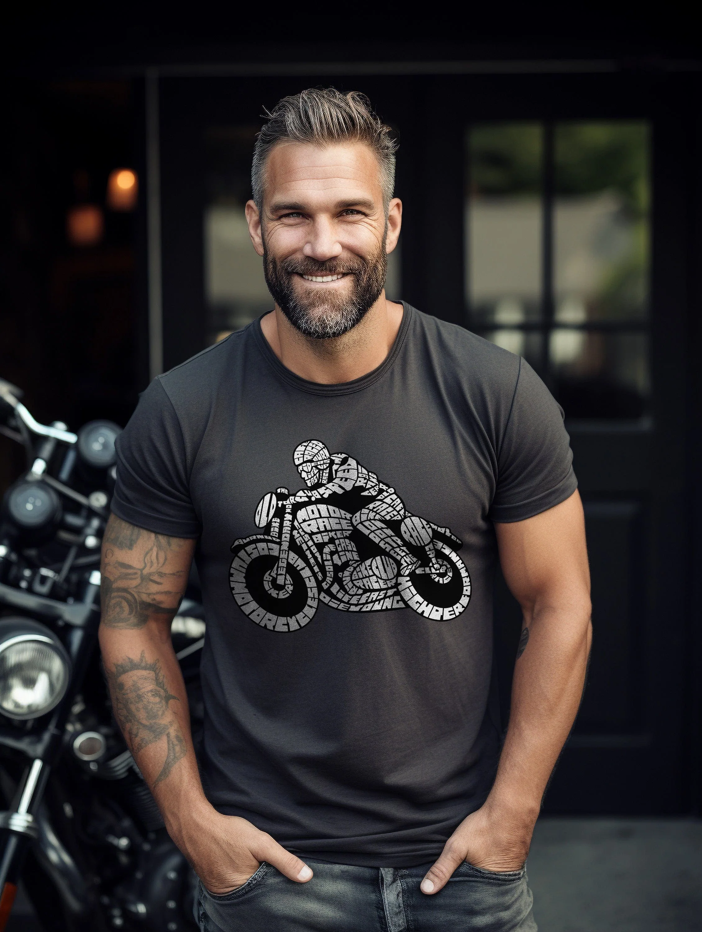 Bikers Cafe Racer T-Shirt - Image 8