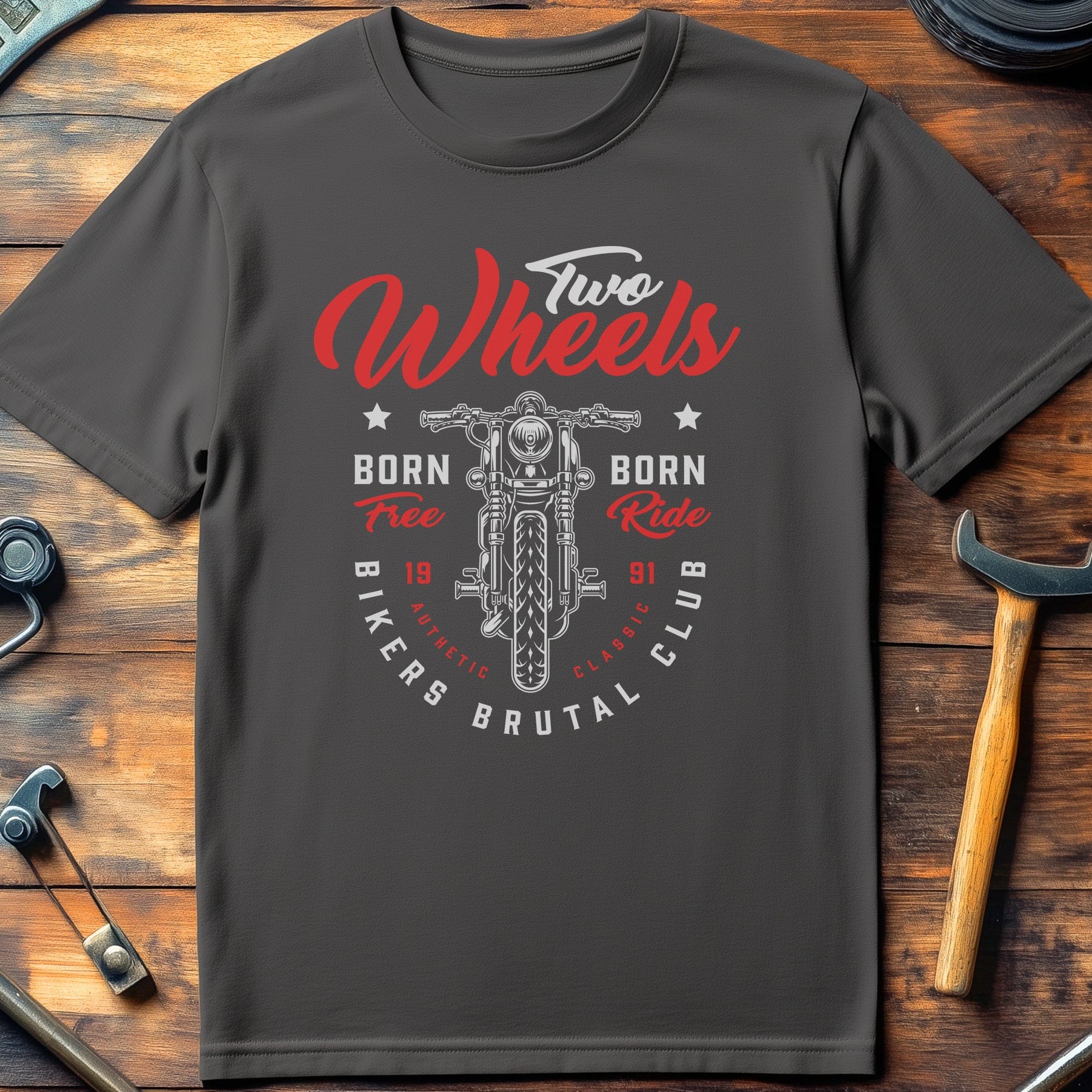 Born free Ride Vintage T Shirt - Image 6