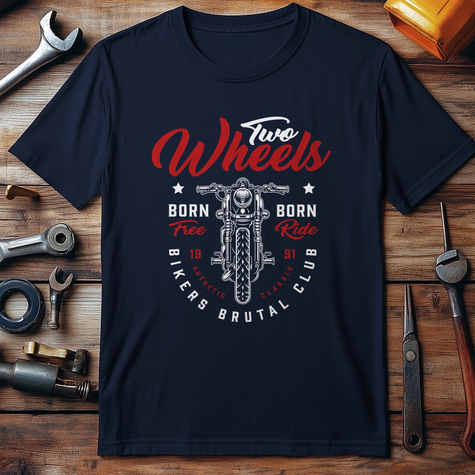 Born free Ride Vintage T Shirt - Image 7