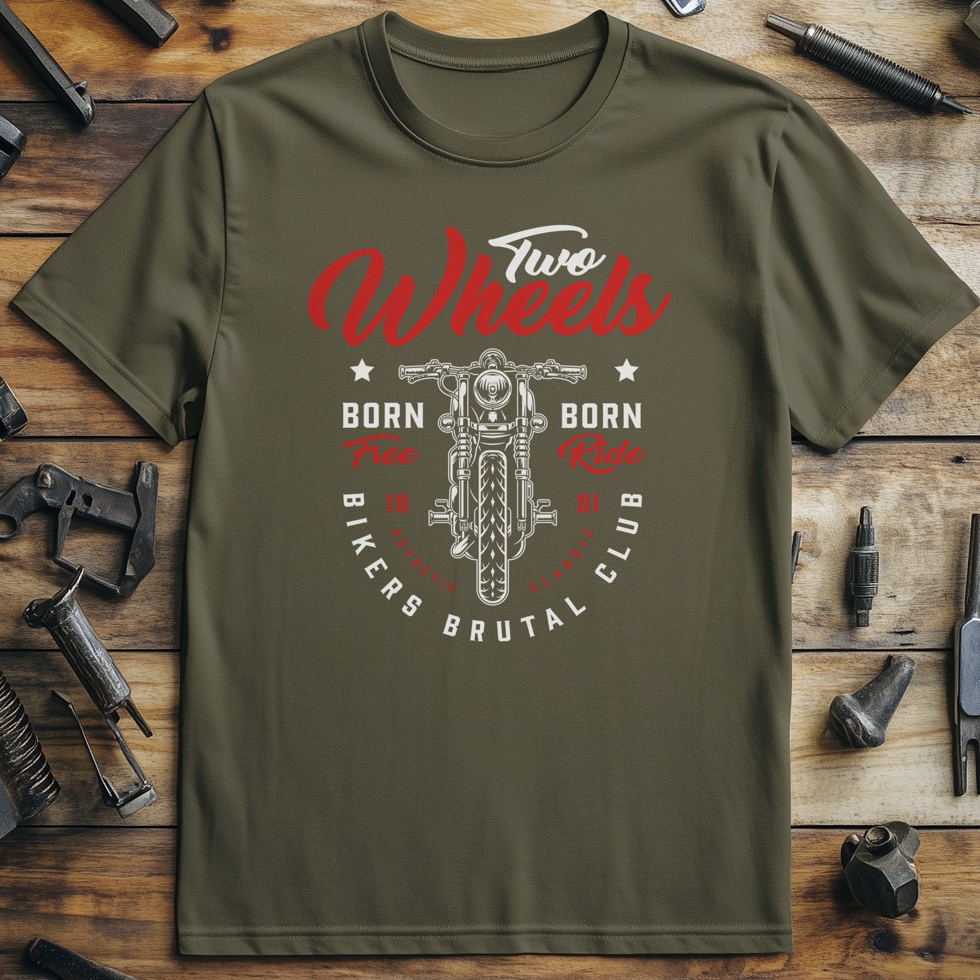 Born free Ride Vintage T Shirt - Image 8