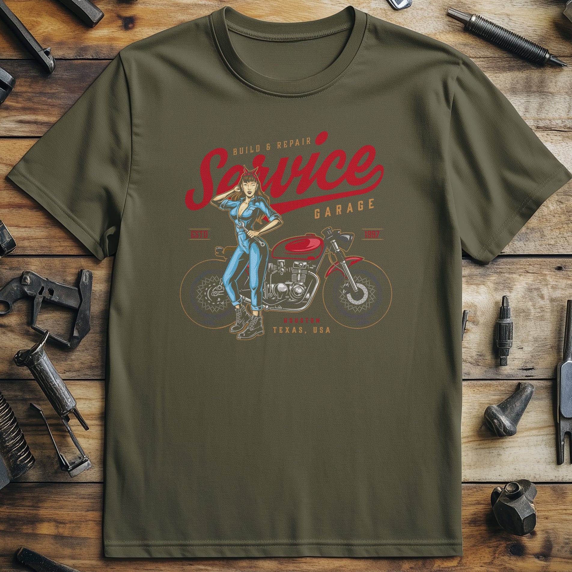 build repair vintage T Shirt - Image 8
