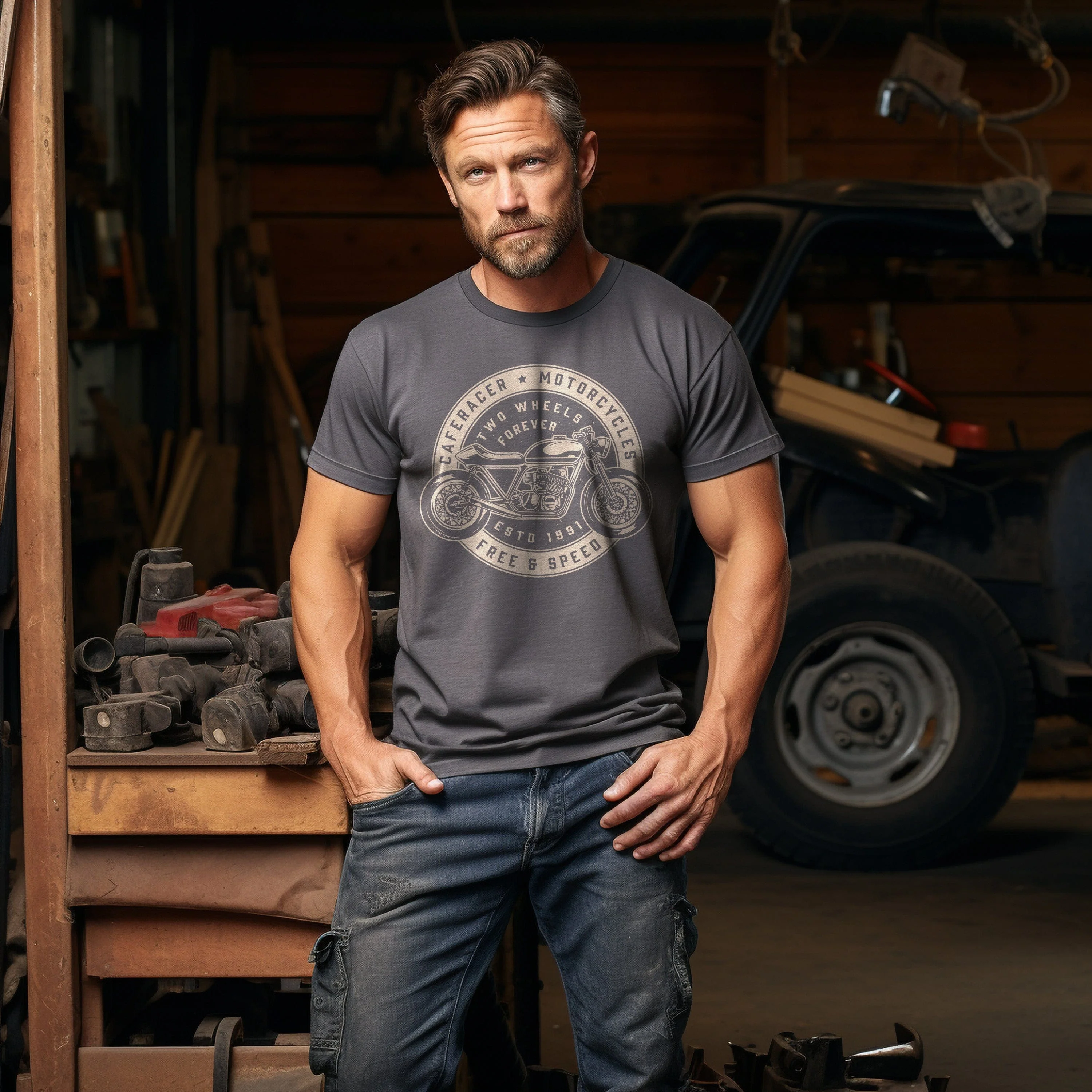 Cafe Racer Two T-Shirt - Image 7