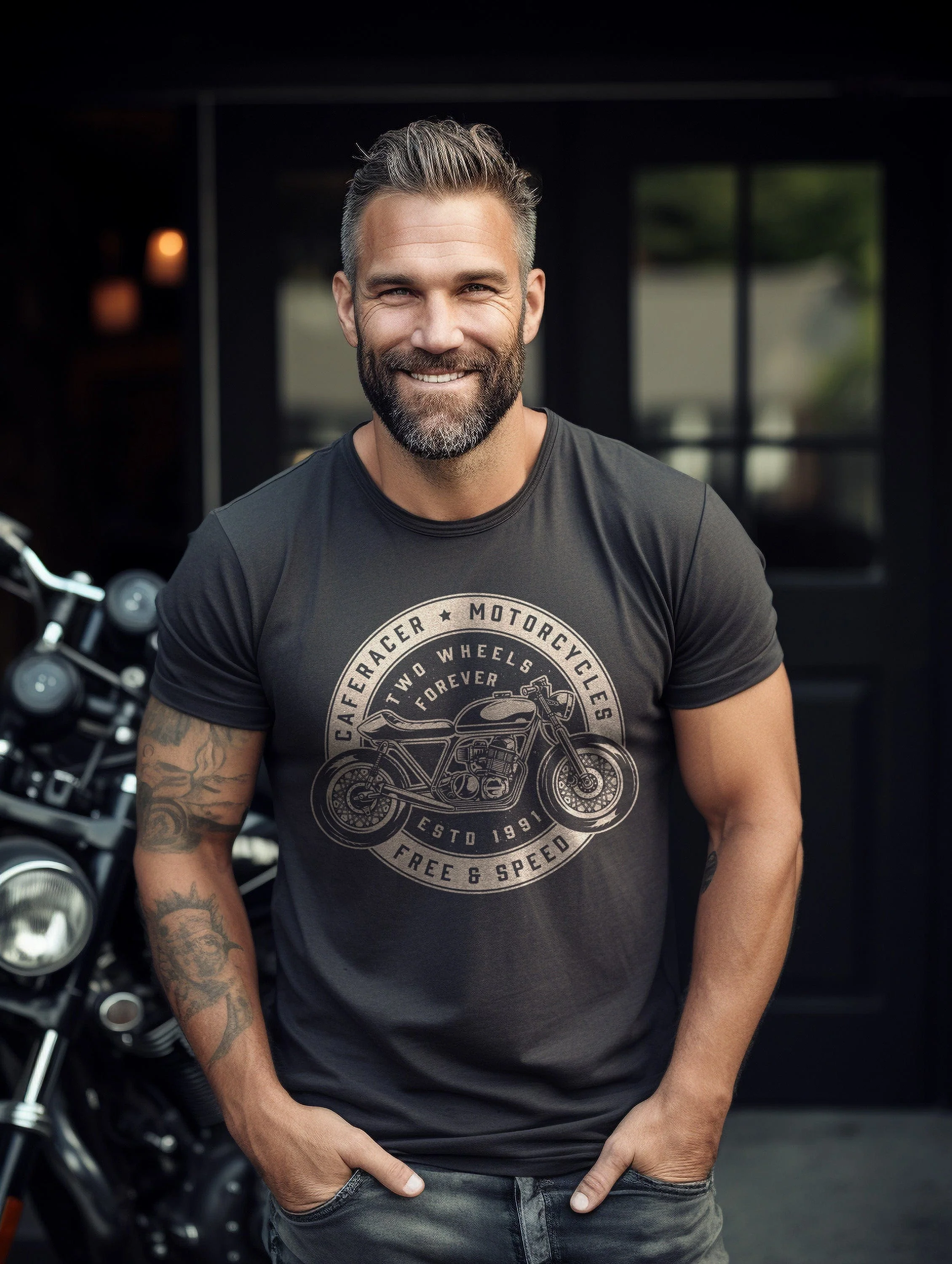 Cafe Racer Two T-Shirt - Image 8