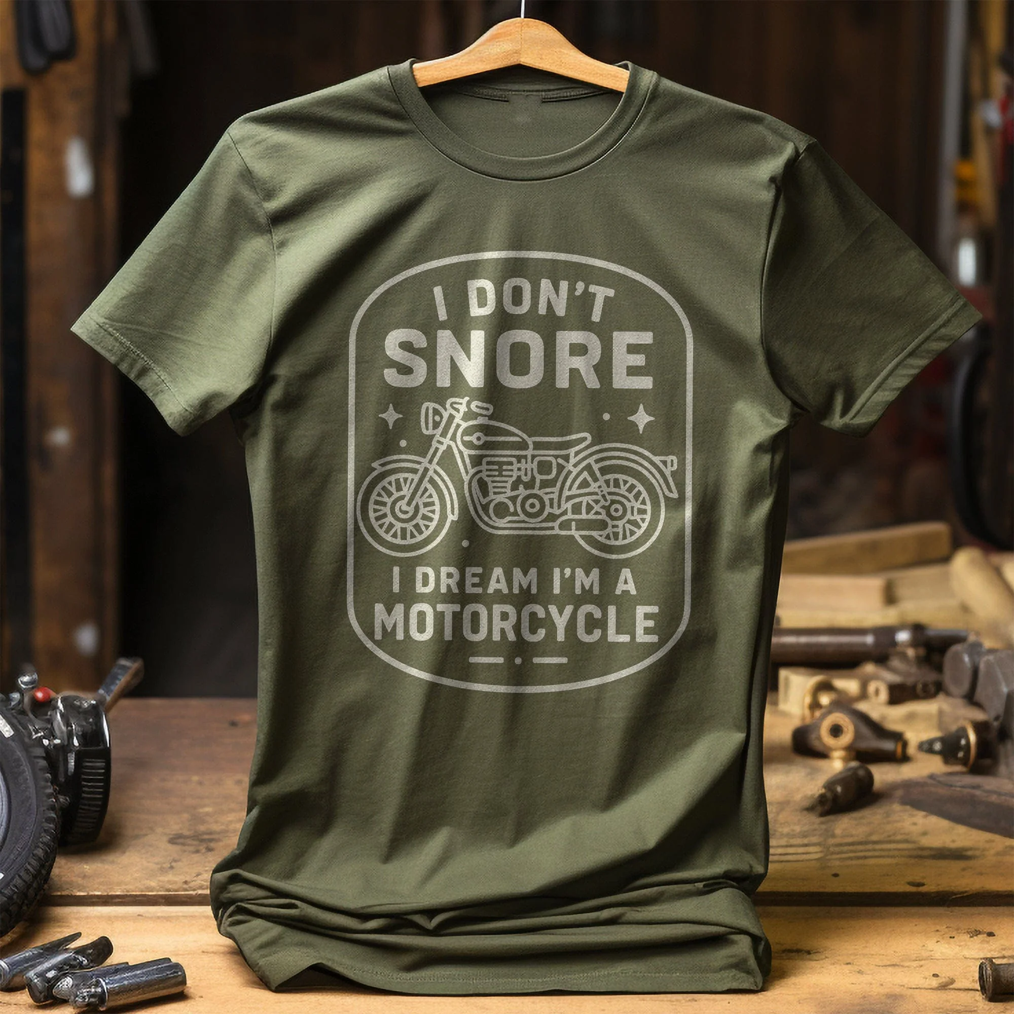 dont snore motorcycle 56 T Shirt - Image 8