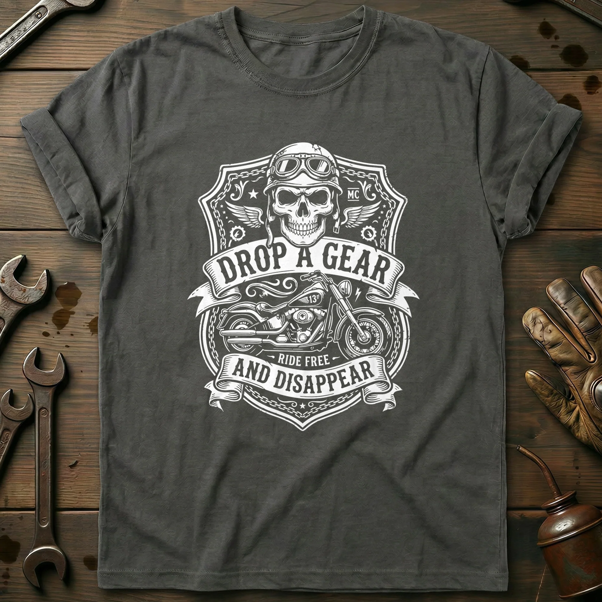 DROP GEAR BADGE 031 T Shirt - Image 3