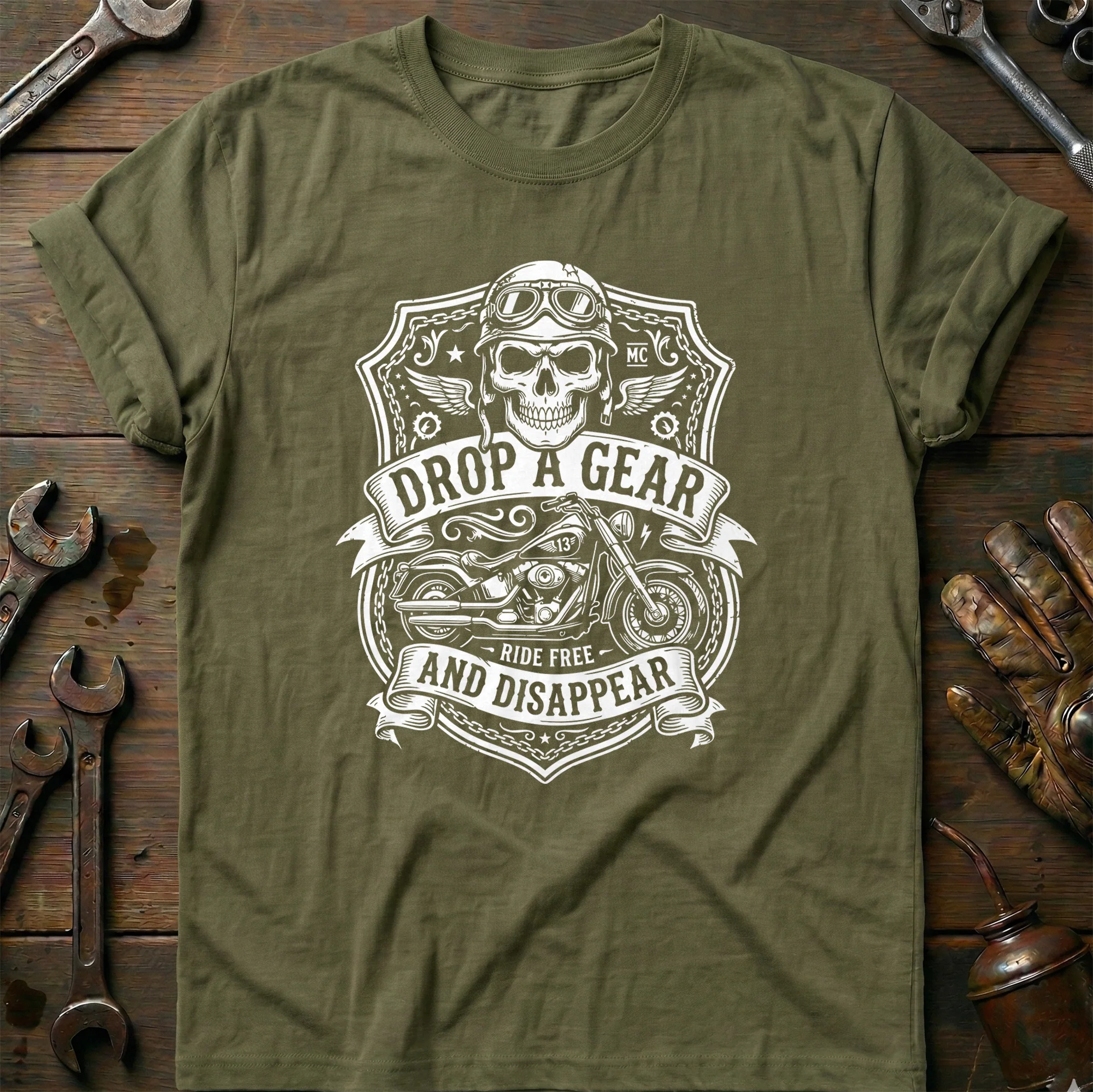 DROP GEAR BADGE 031 T Shirt - Image 4