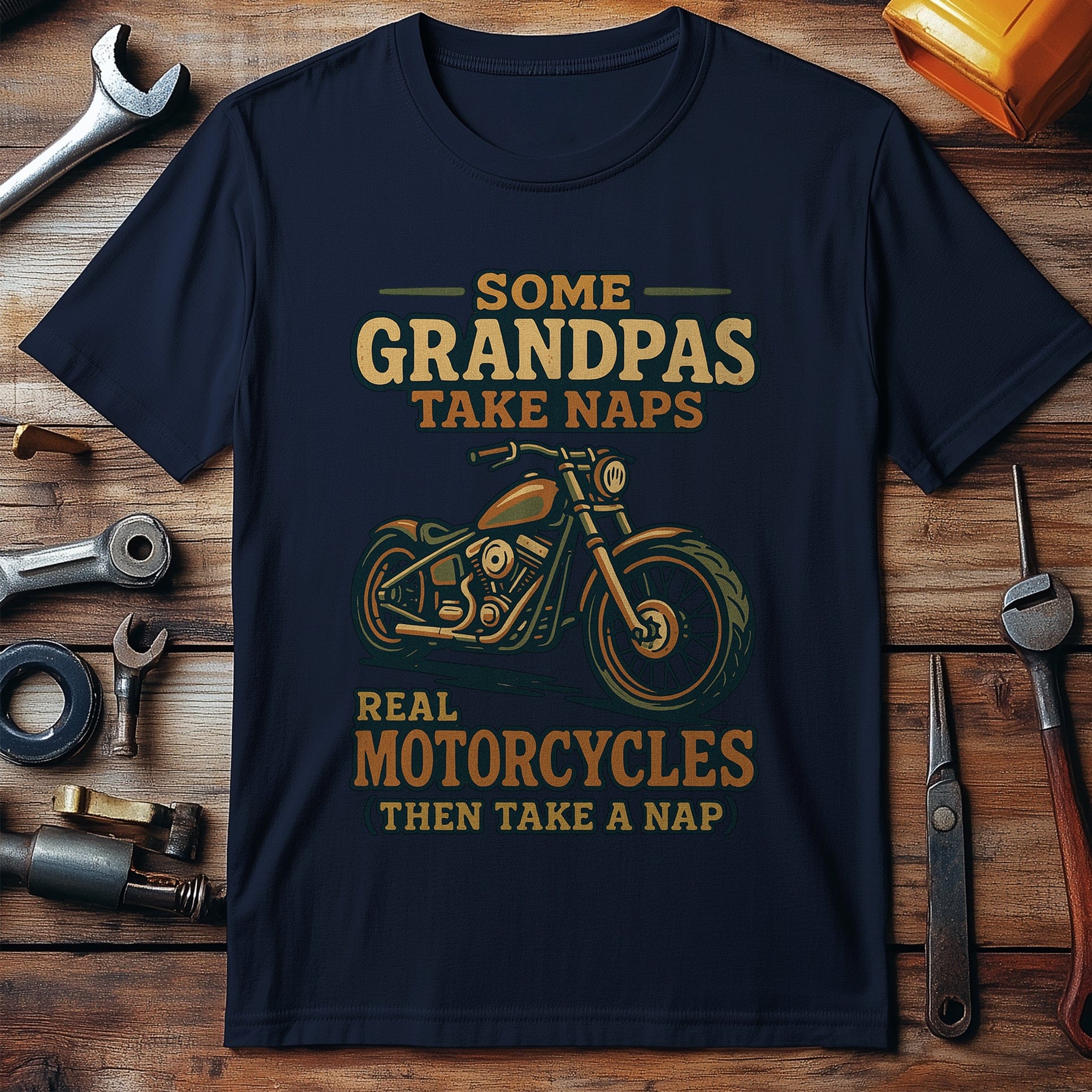 grandpas 26 motorcycle T Shirt - Image 4