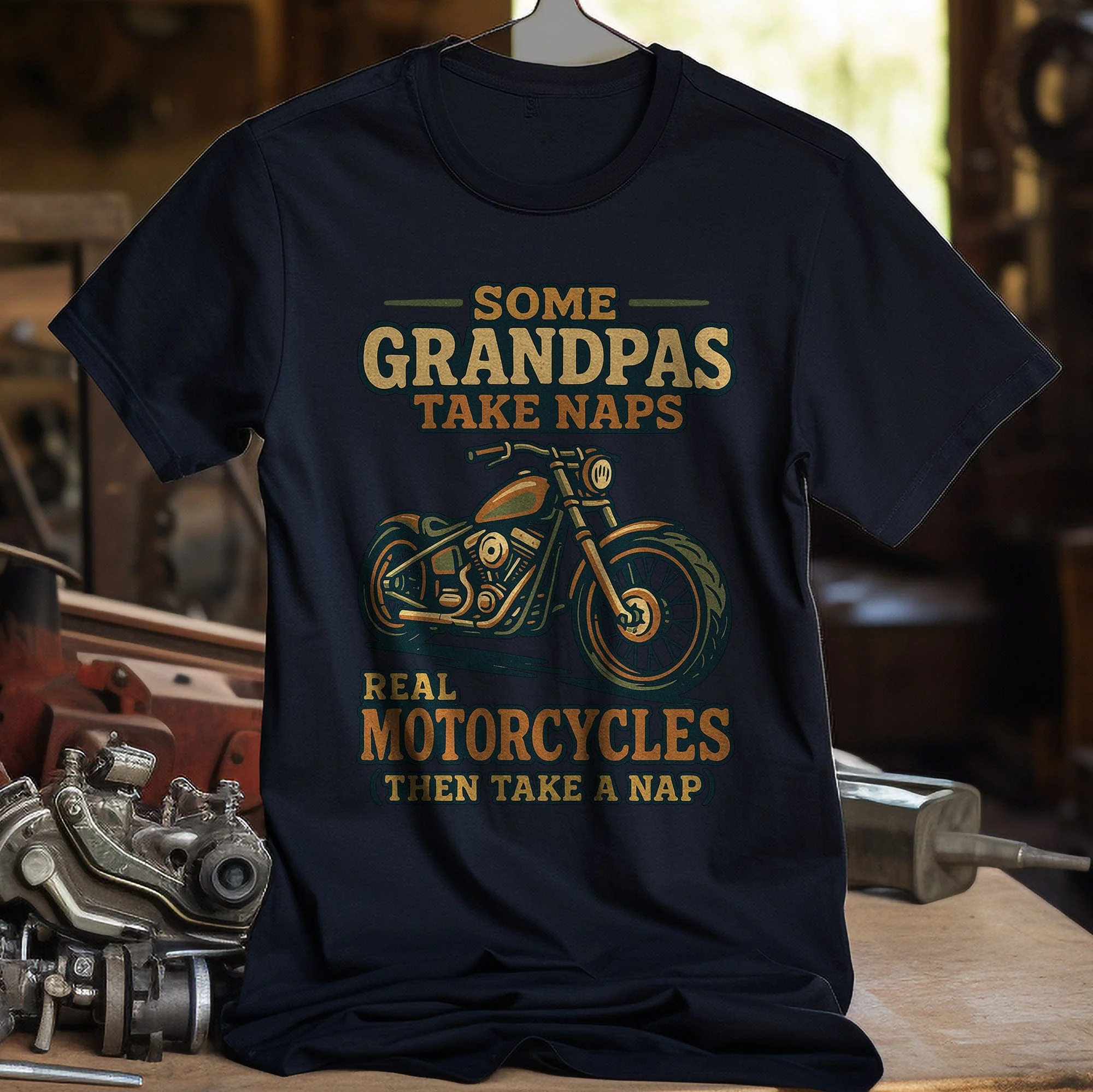 grandpas 26 motorcycle T Shirt - Image 7