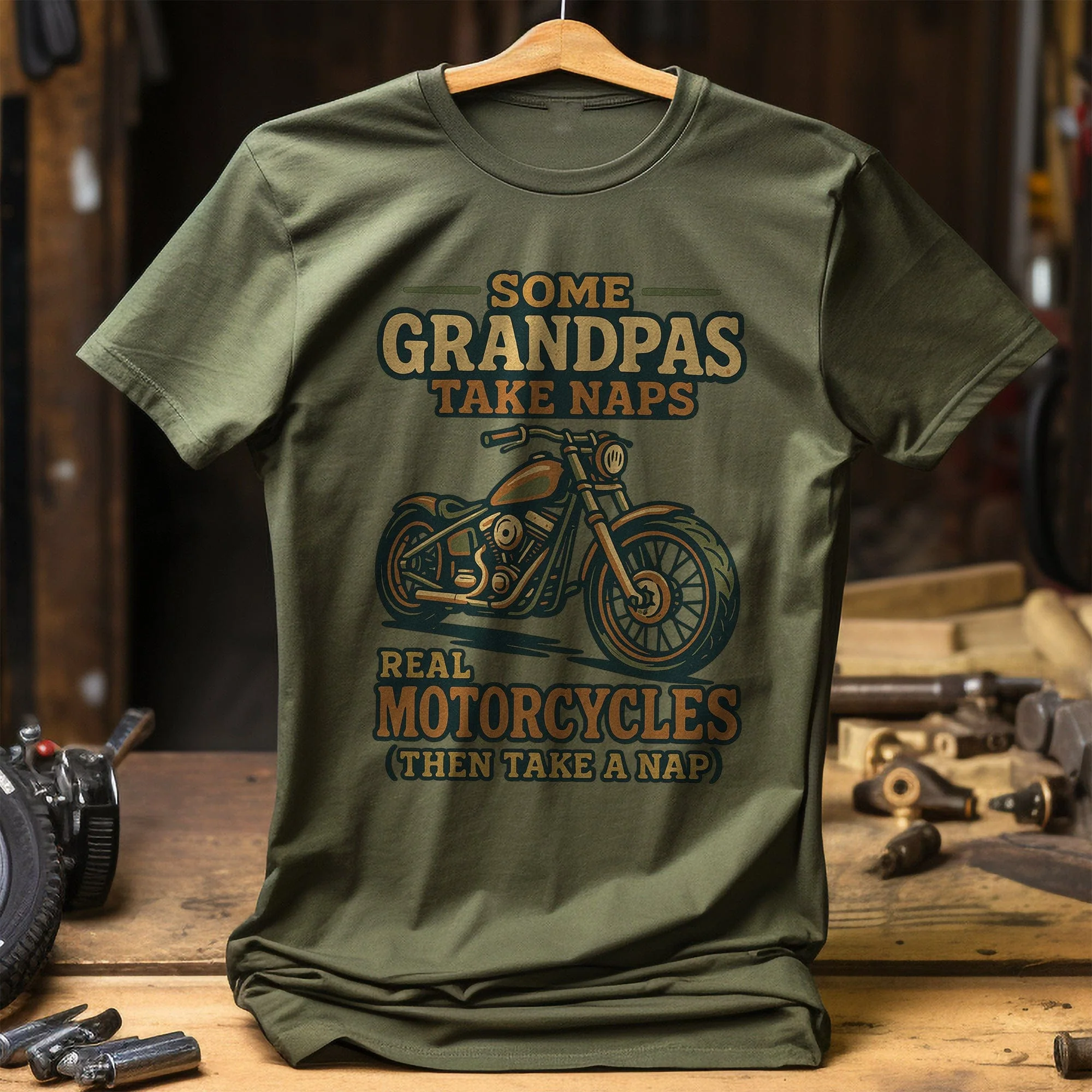 grandpas 26 motorcycle T Shirt - Image 8