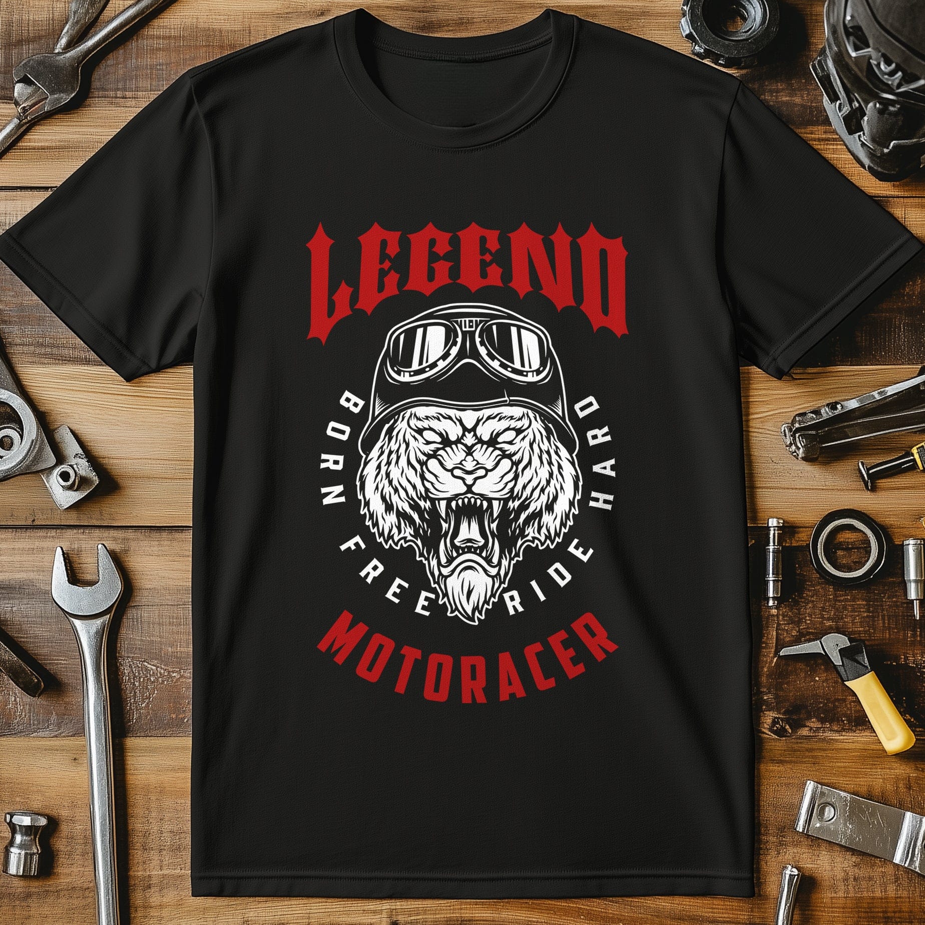 legend motoracer vintage T Shirt - Image 3