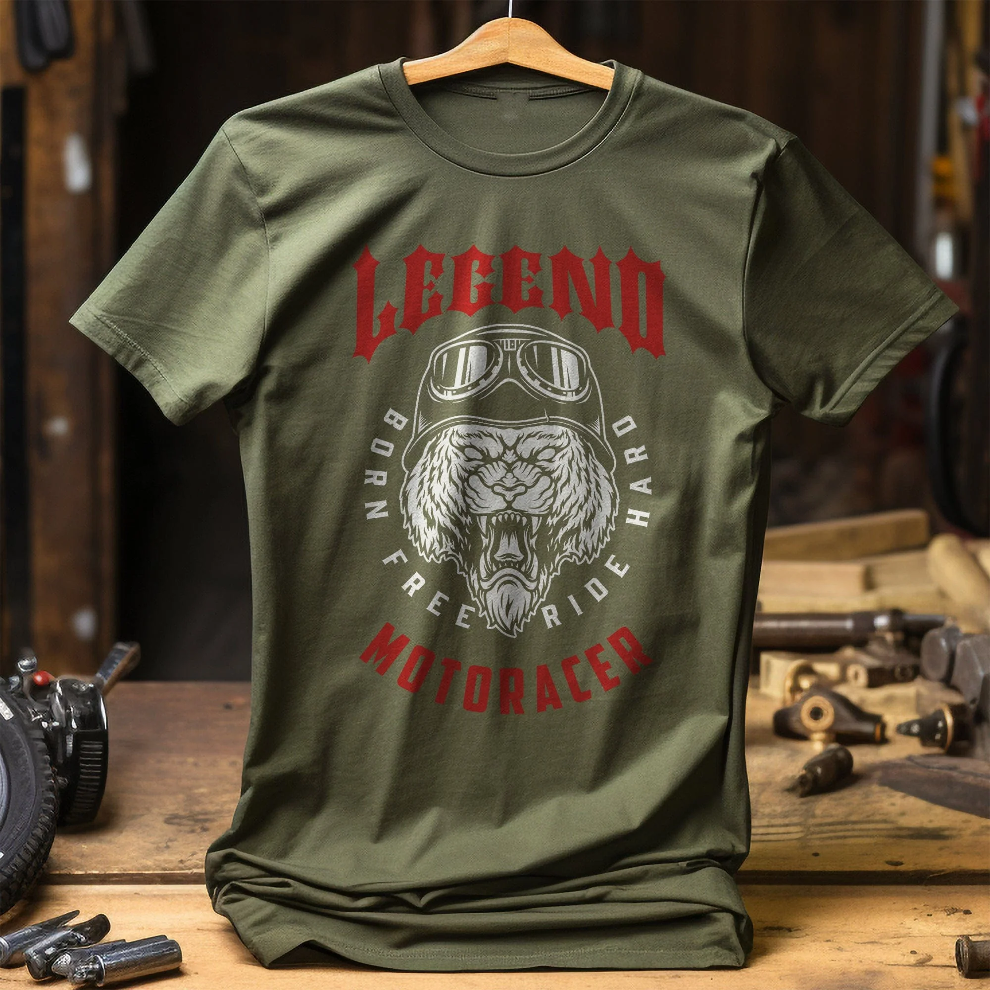 legend motoracer vintage T Shirt - Image 8