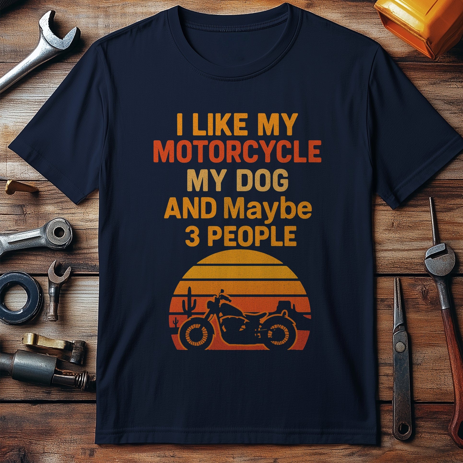 like motorcycle dog 40 T Shirt - Image 3