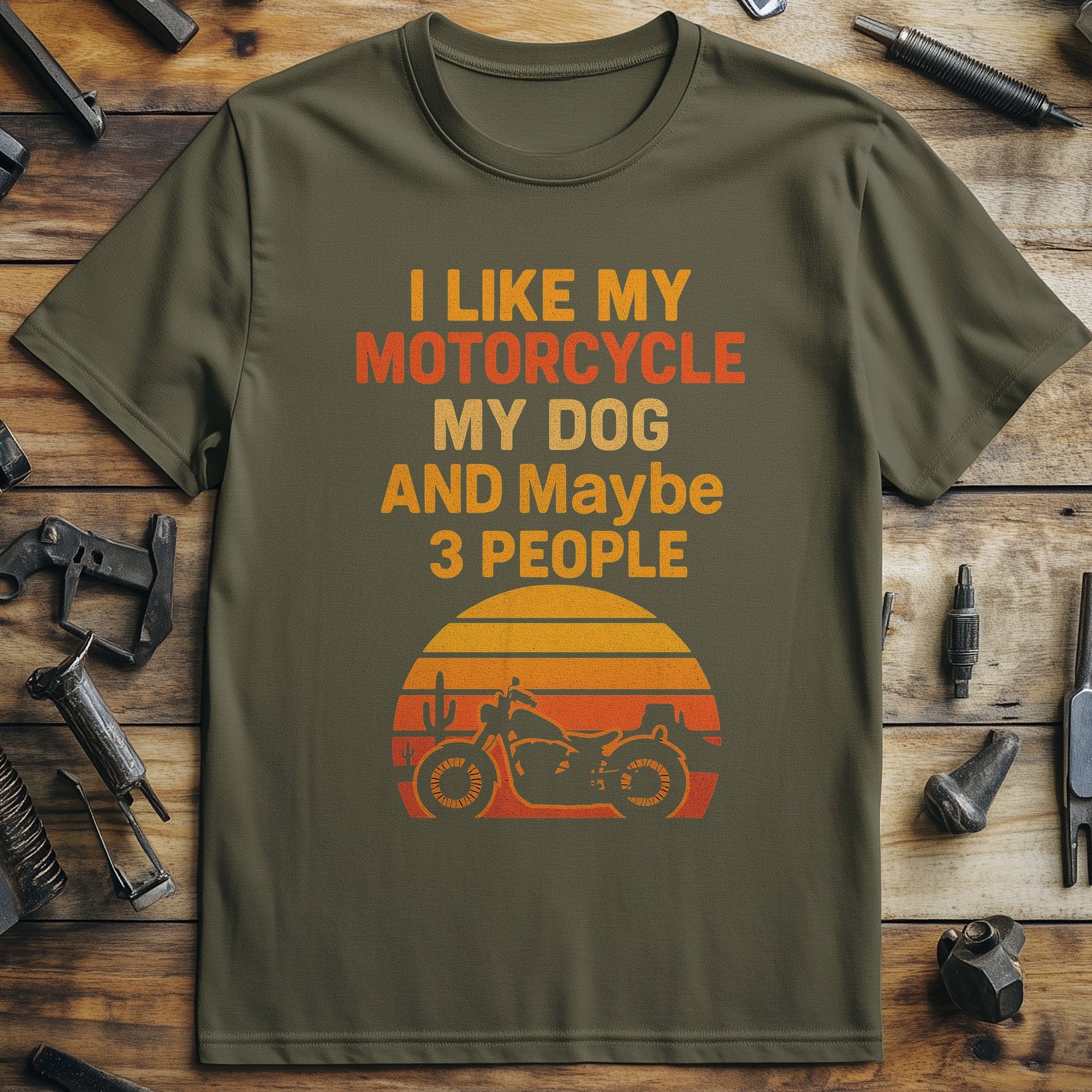 like motorcycle dog 40 T Shirt - Image 4