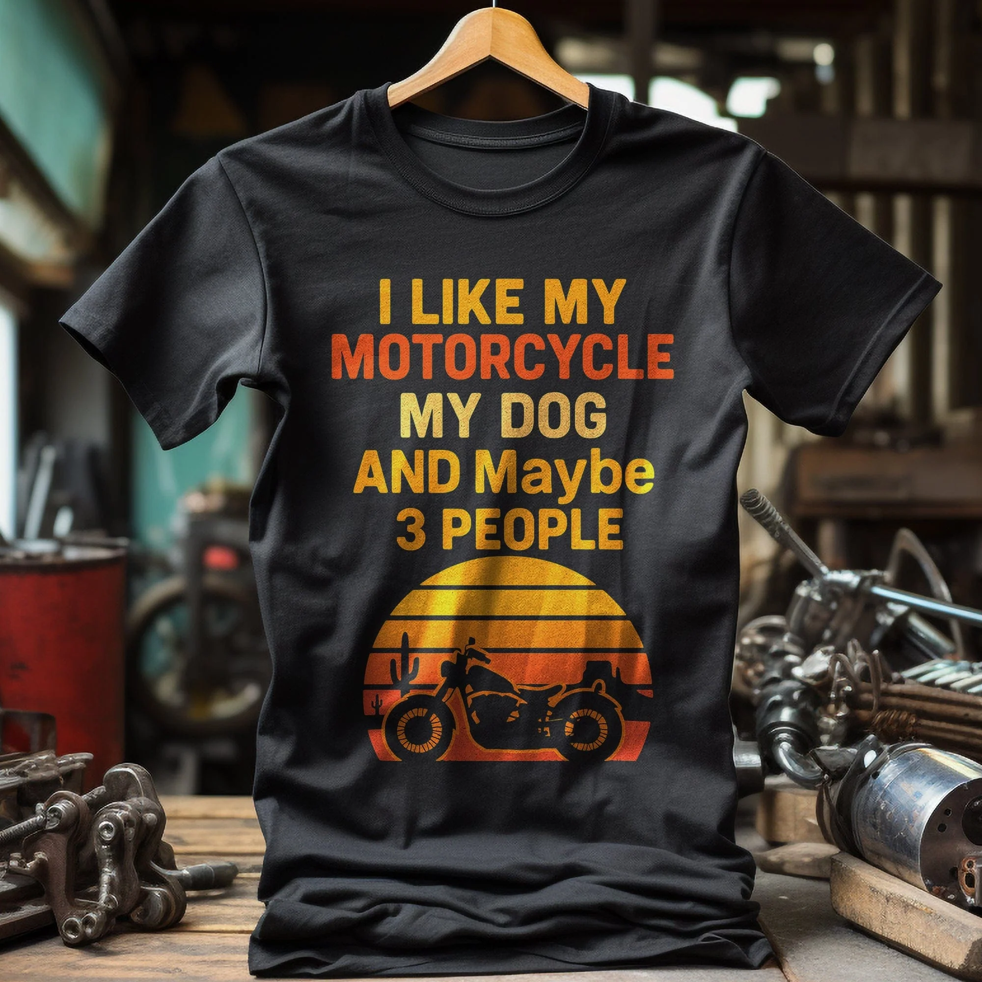 like motorcycle dog 40 T Shirt - Image 5