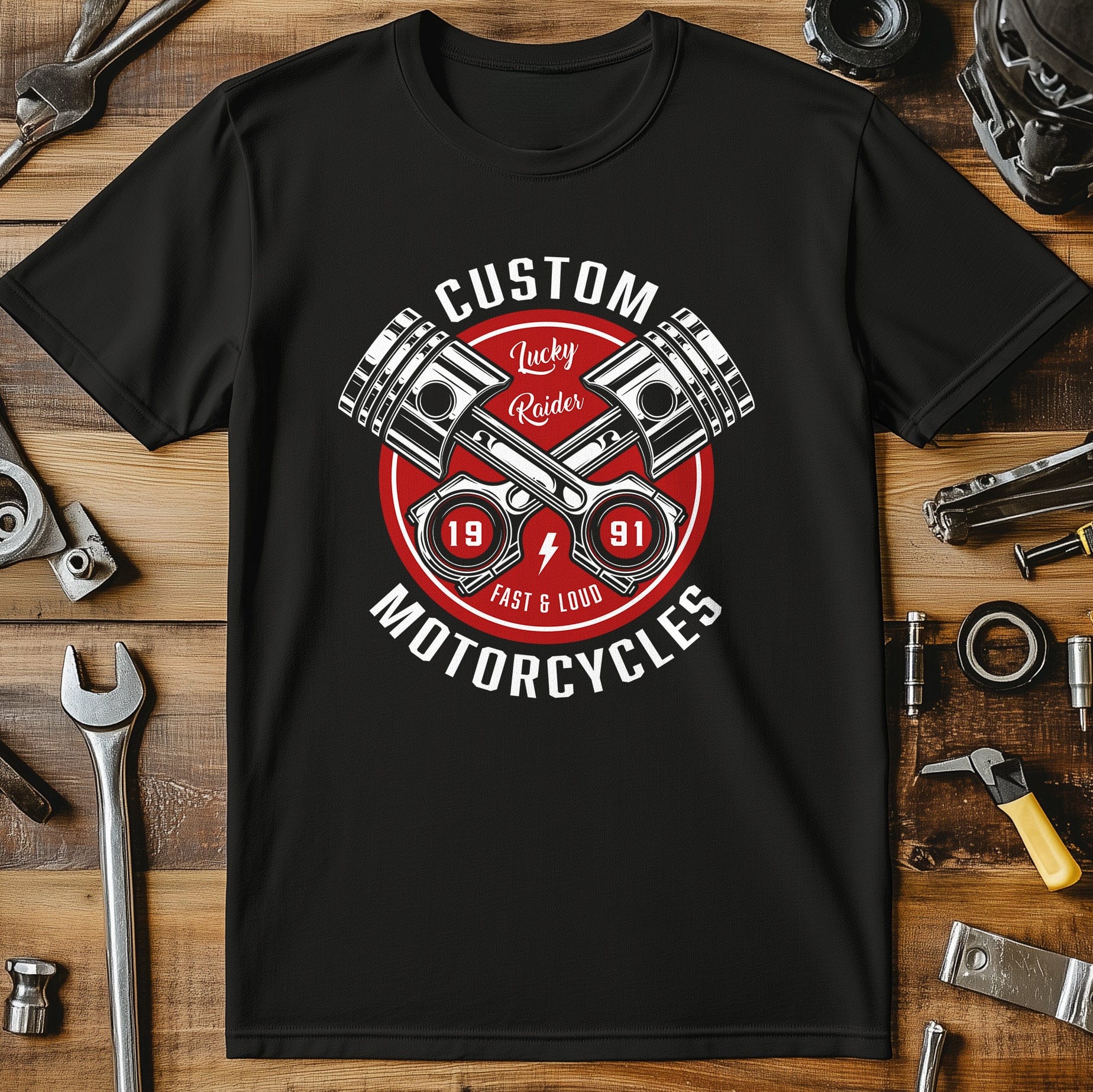 Lucky Rider Vintage T Shirt - Image 5