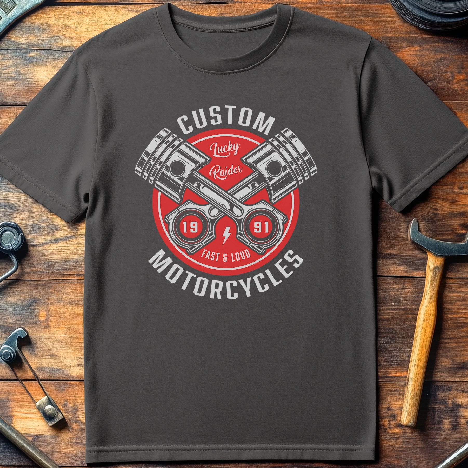 Lucky Rider Vintage T Shirt - Image 6