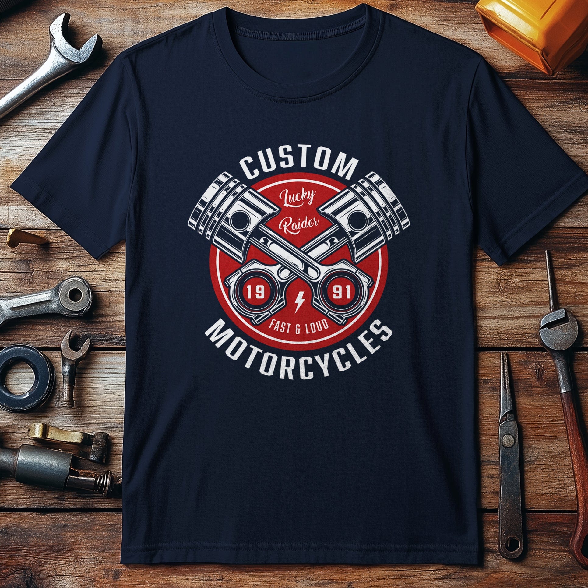 Lucky Rider Vintage T Shirt - Image 7