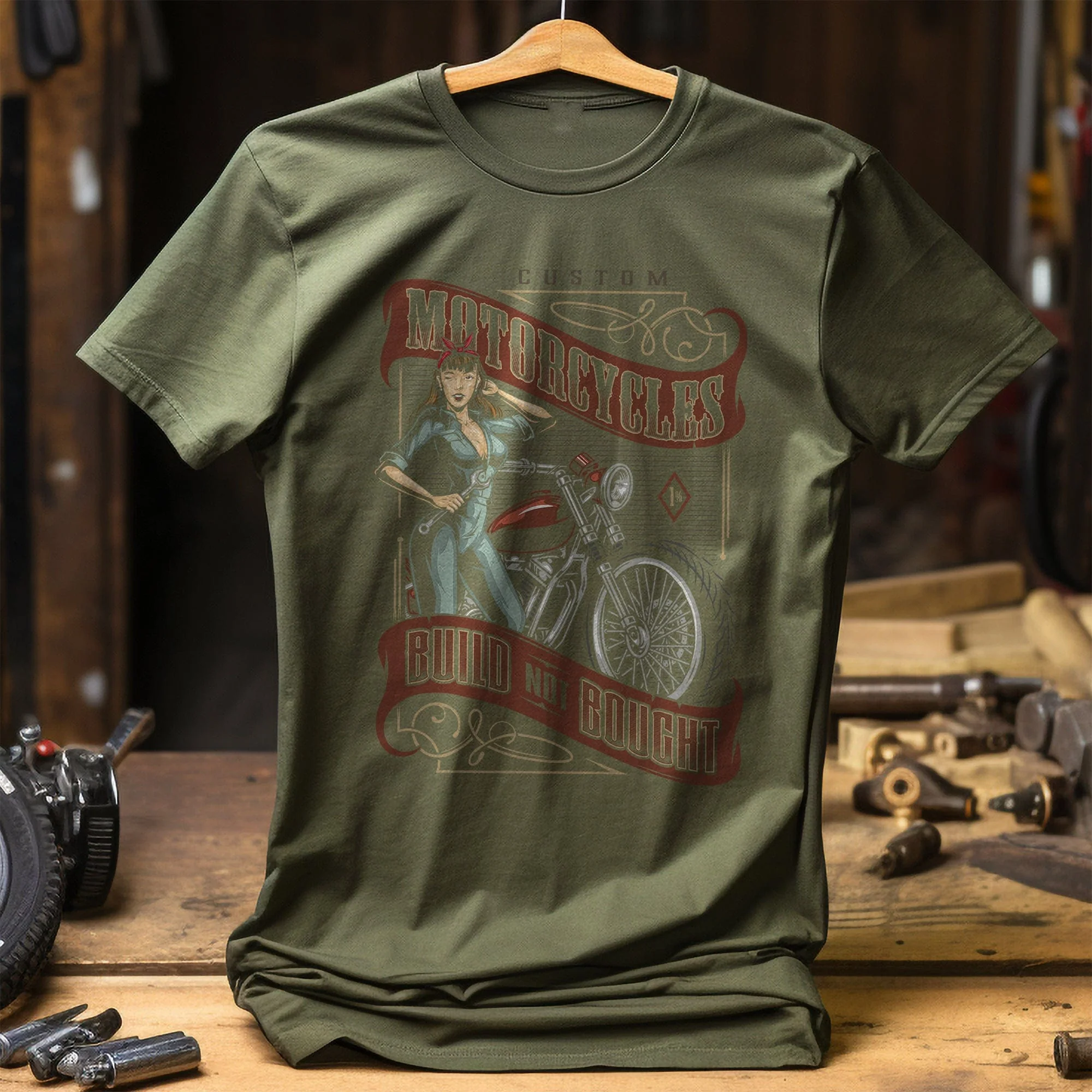 Motocycles Bought Vintage T Shirt - Image 4