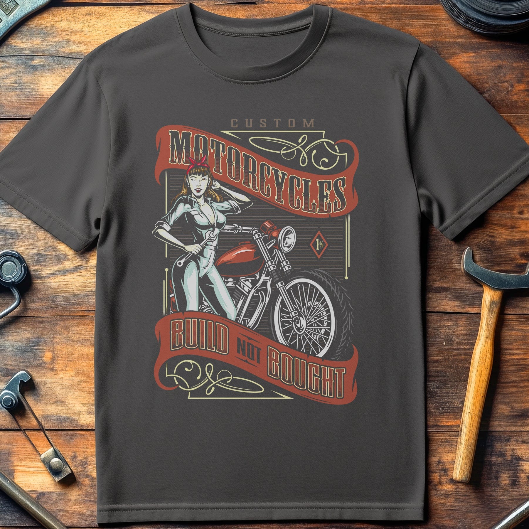 Motocycles Bought Vintage T Shirt - Image 6