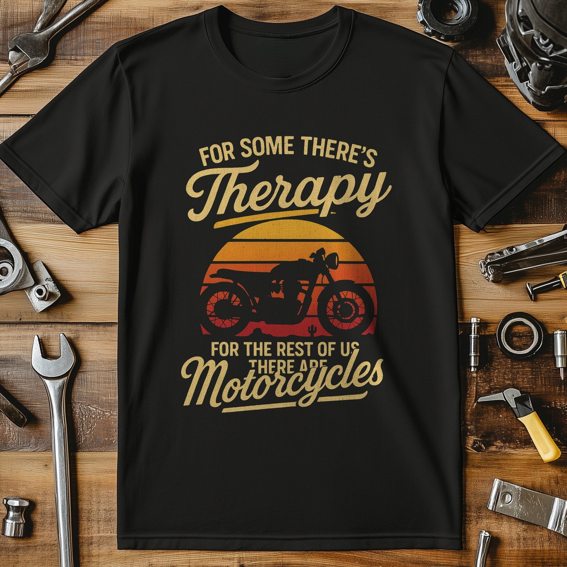 motorcycle therapy 42 T Shirt - Image 4