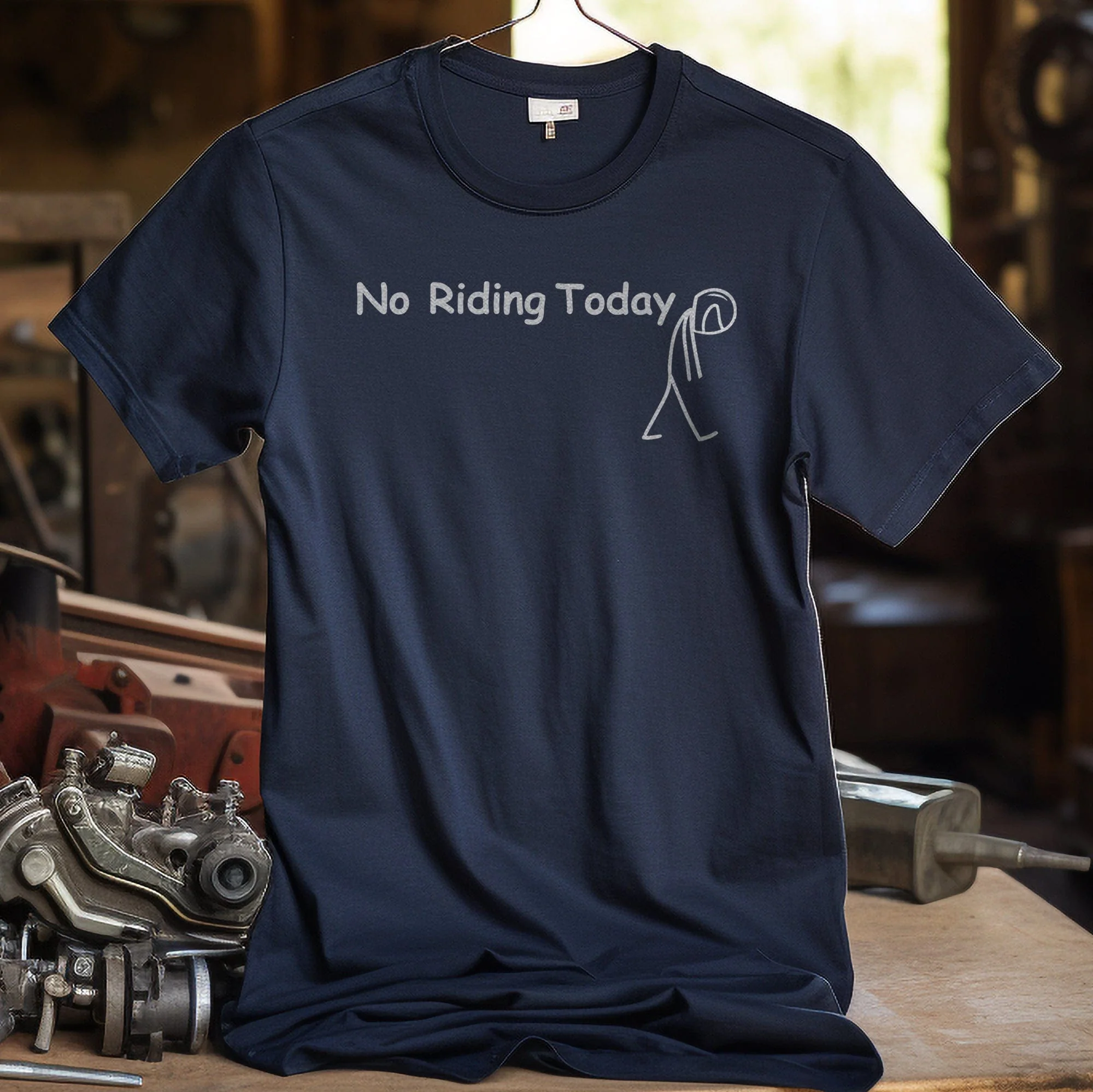 No Riding Today 2 T Shirt - Image 6