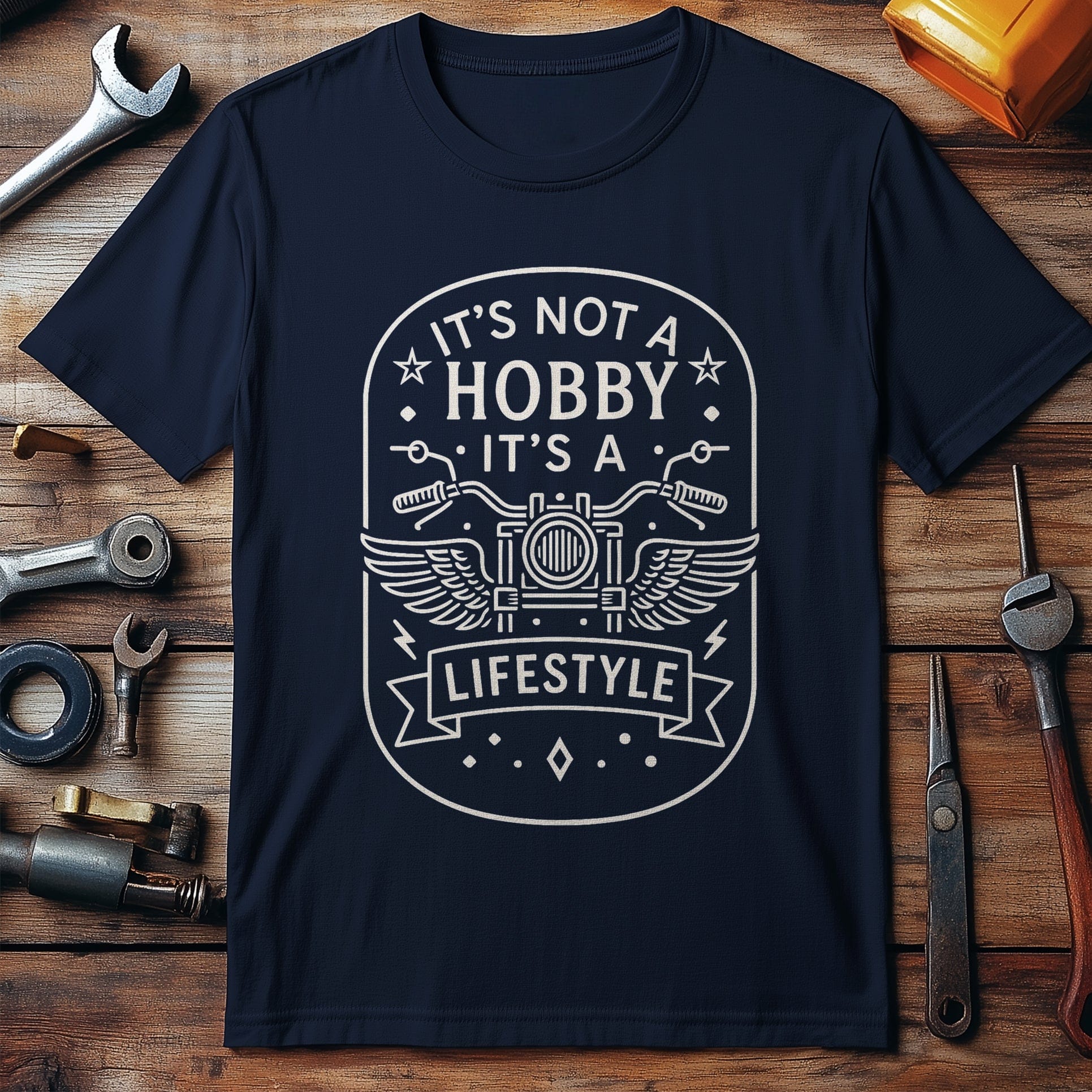 not a hobby 61 motorcycle T Shirt - Image 4