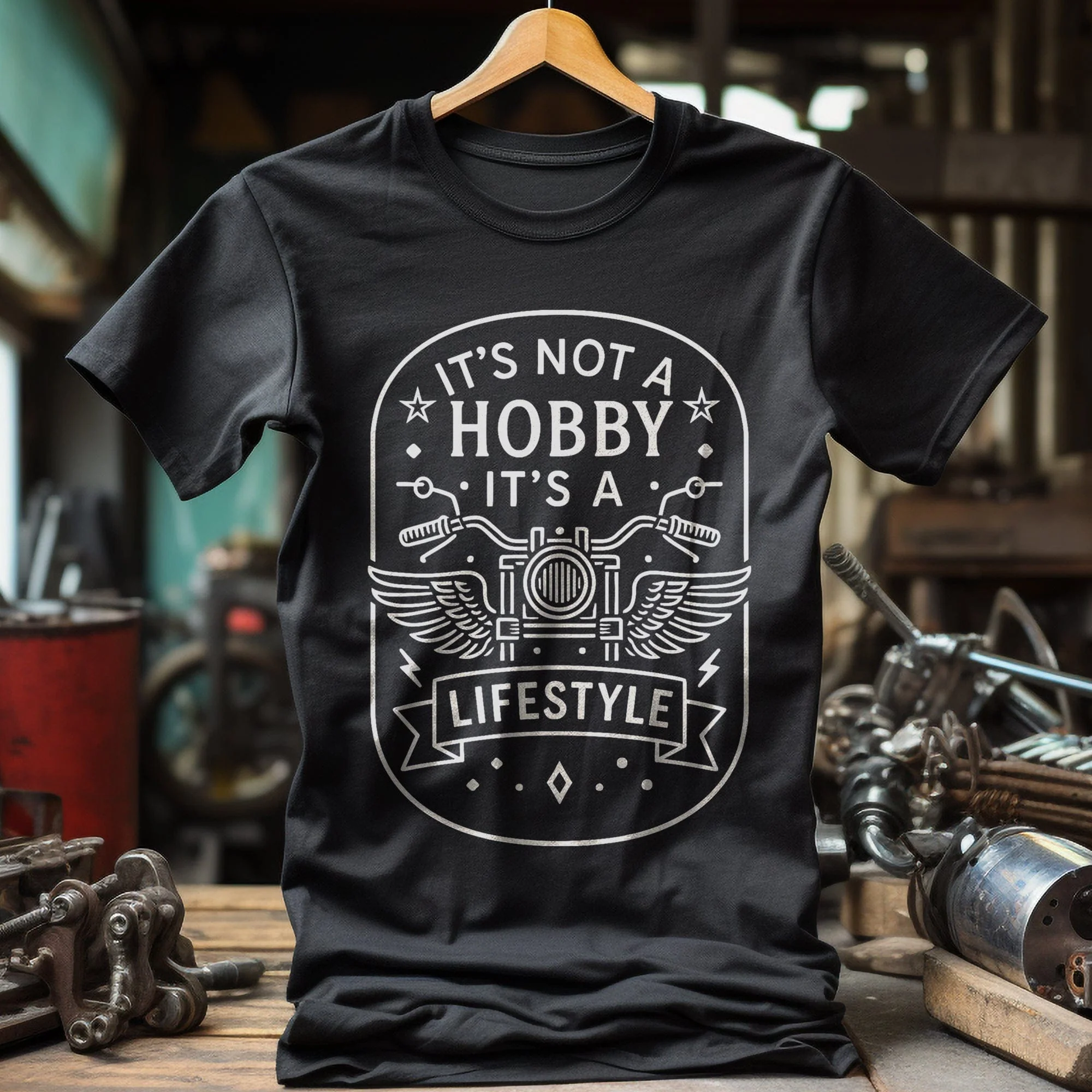 not a hobby 61 motorcycle T Shirt - Image 5