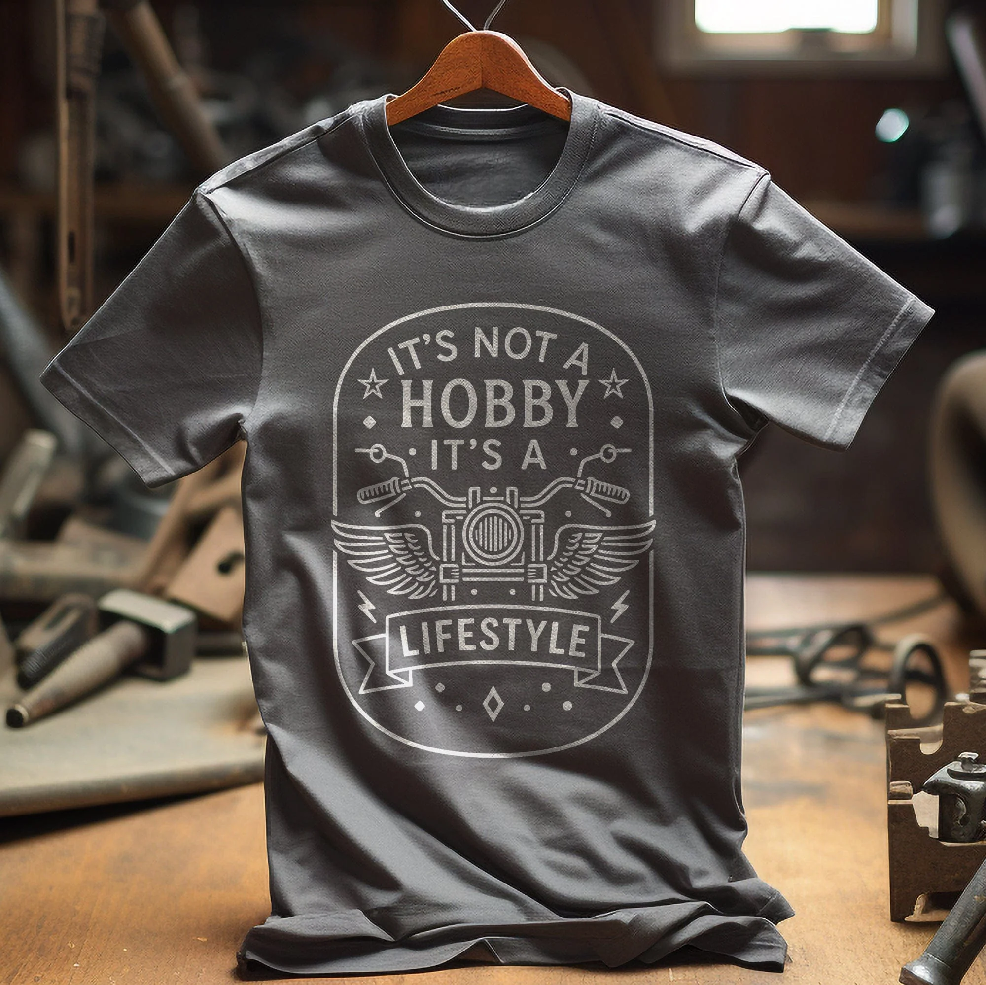 not a hobby 61 motorcycle T Shirt - Image 6