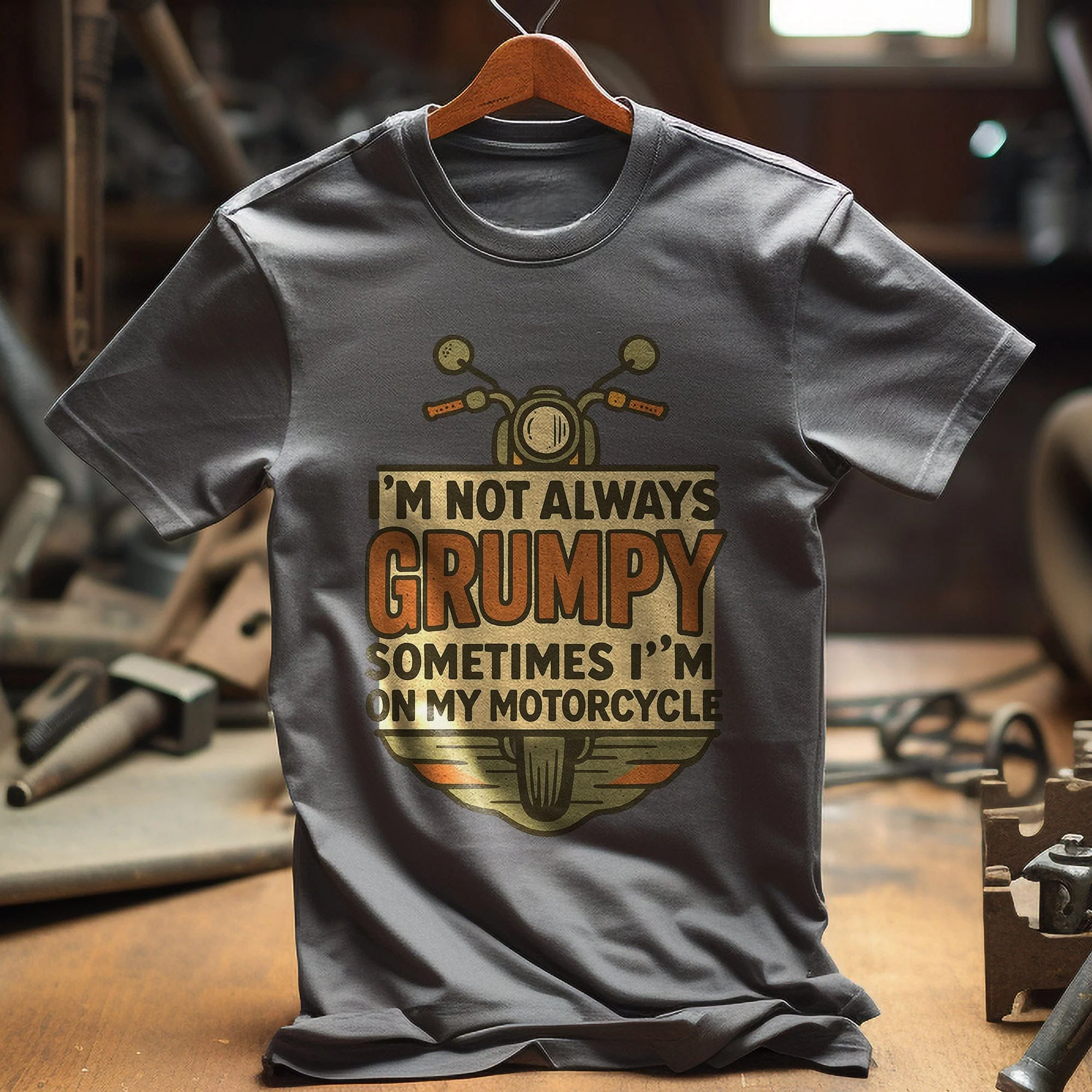 not always grumpy 30 motorcycle T Shirt - Image 6