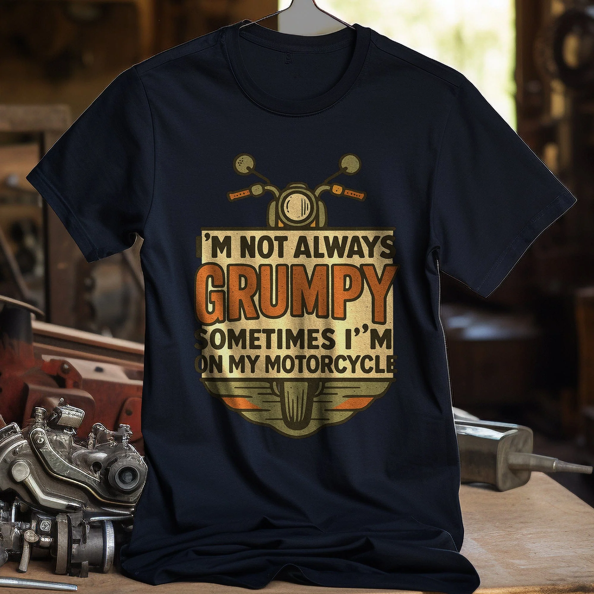 not always grumpy 30 motorcycle T Shirt - Image 7
