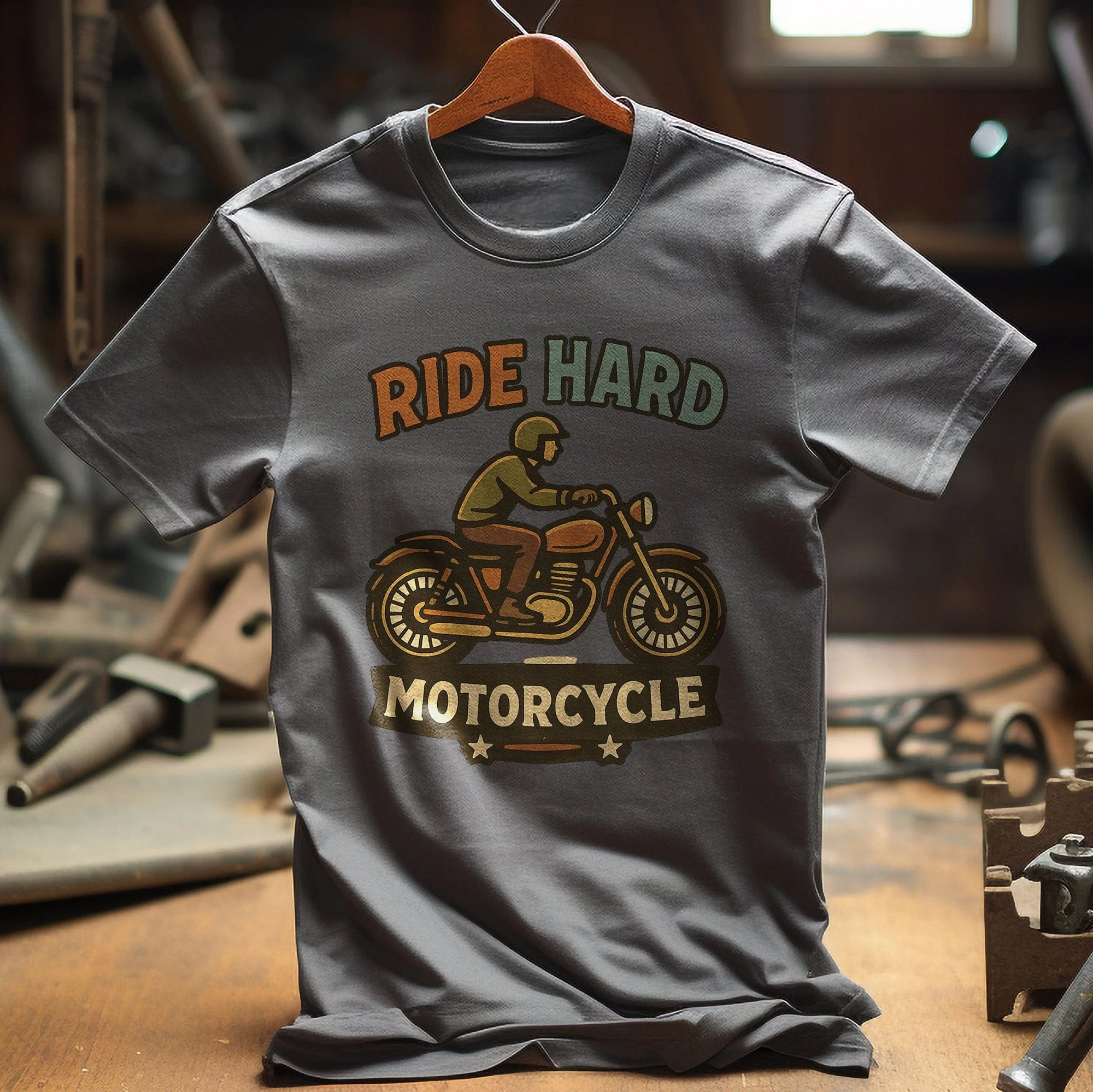 ride hard 35 motorcycle T Shirt - Image 6