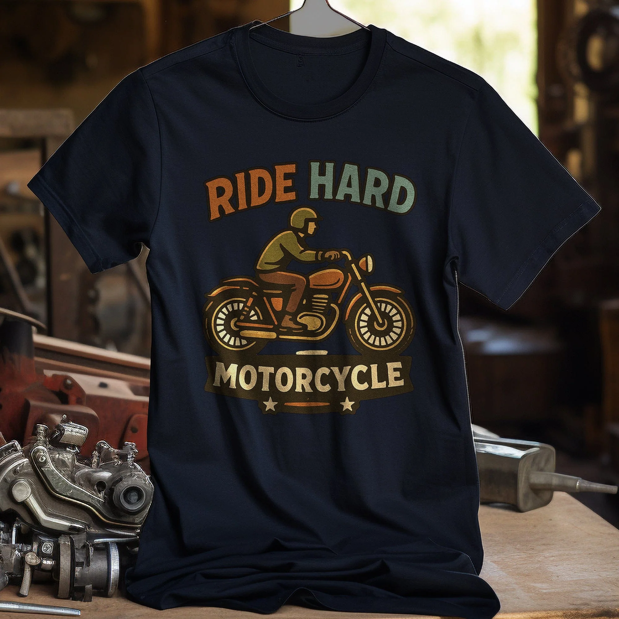 ride hard 35 motorcycle T Shirt - Image 7